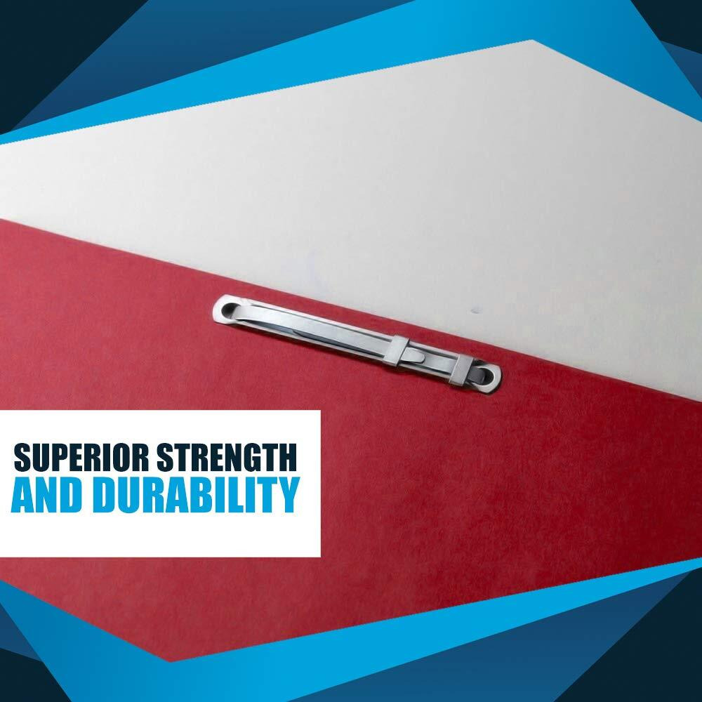 Olympx 50 Pcs Of 3.5  Capacity Premium Metal Prong Paper Fastener Complete Set  2.75 Inch Base With Standard 2-Hole Punch Compressor For Paper File Folder  50 Per Box