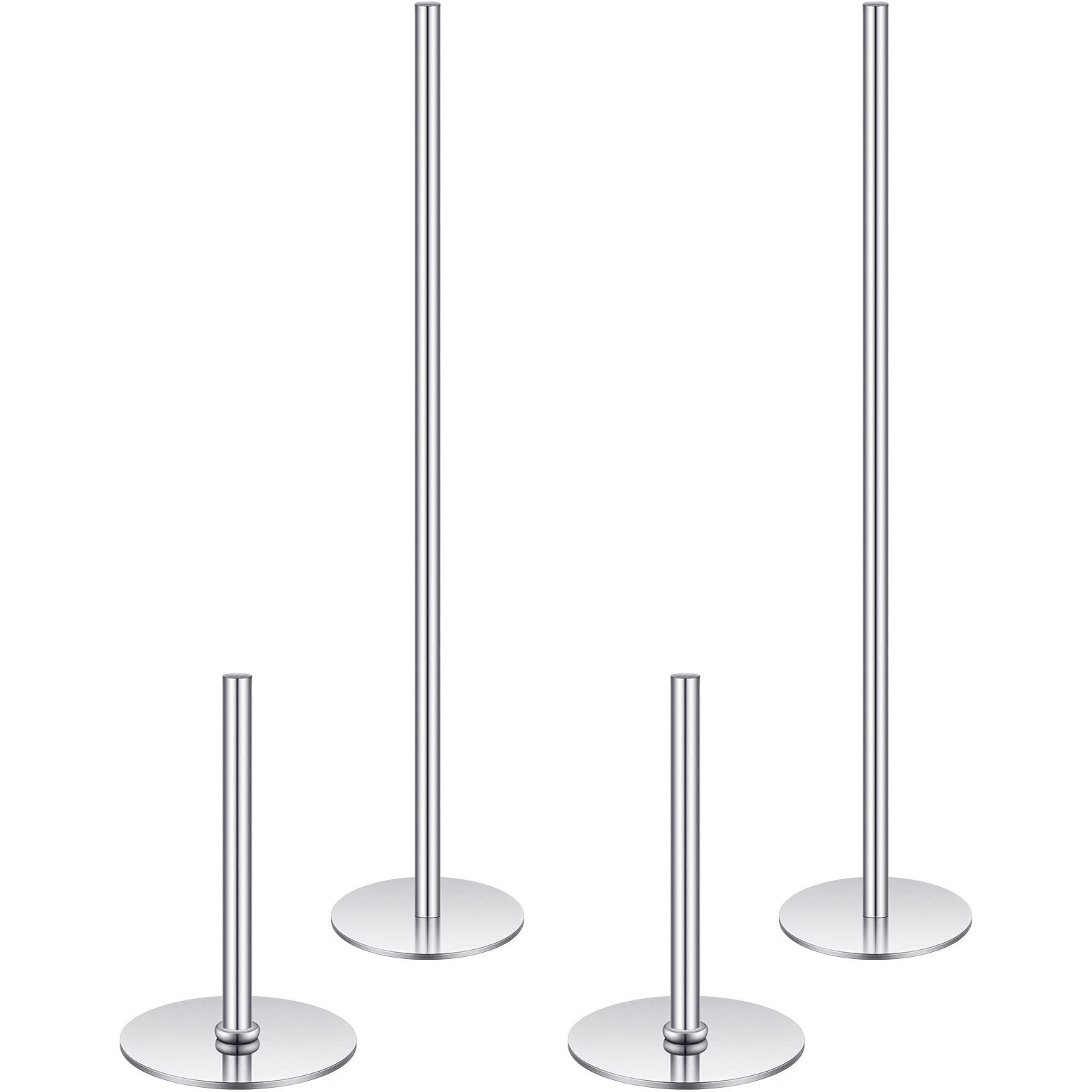 4 Pieces Stainless Steel Cake Heating Core 6 Inch And 2 Inch Silver Heating Rod Cake Baking Supplies For Baby Shower Birthday Party Wedding Cake Decorating Baking Tools Accessories Kitchen Utensils