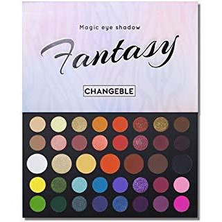 Charmcode 40 Colors High Pigmented Shimmer Matte Eyeshadow Makeup Palette Full Spectrum Artist Glitter Metallic Waterproof Creamy Blendable Eye Shadow Cosmetics (Color 1)
