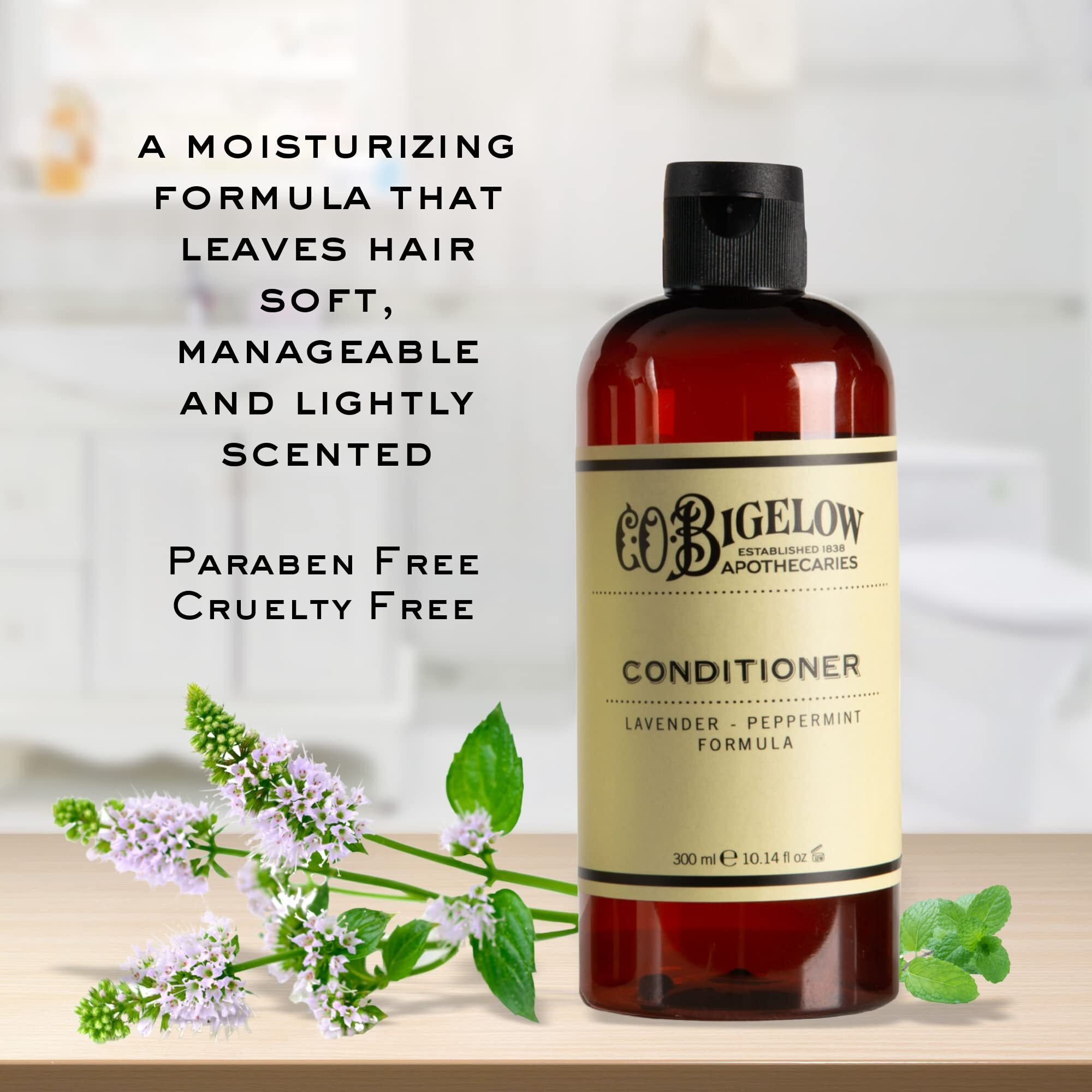 C.O. Bigelow Conditioner  Lavender Peppermint Conditioner Moisturizes & Softens Hair  Hydrating Luxury Conditioner For Men & Women  10.4 Fl Oz.