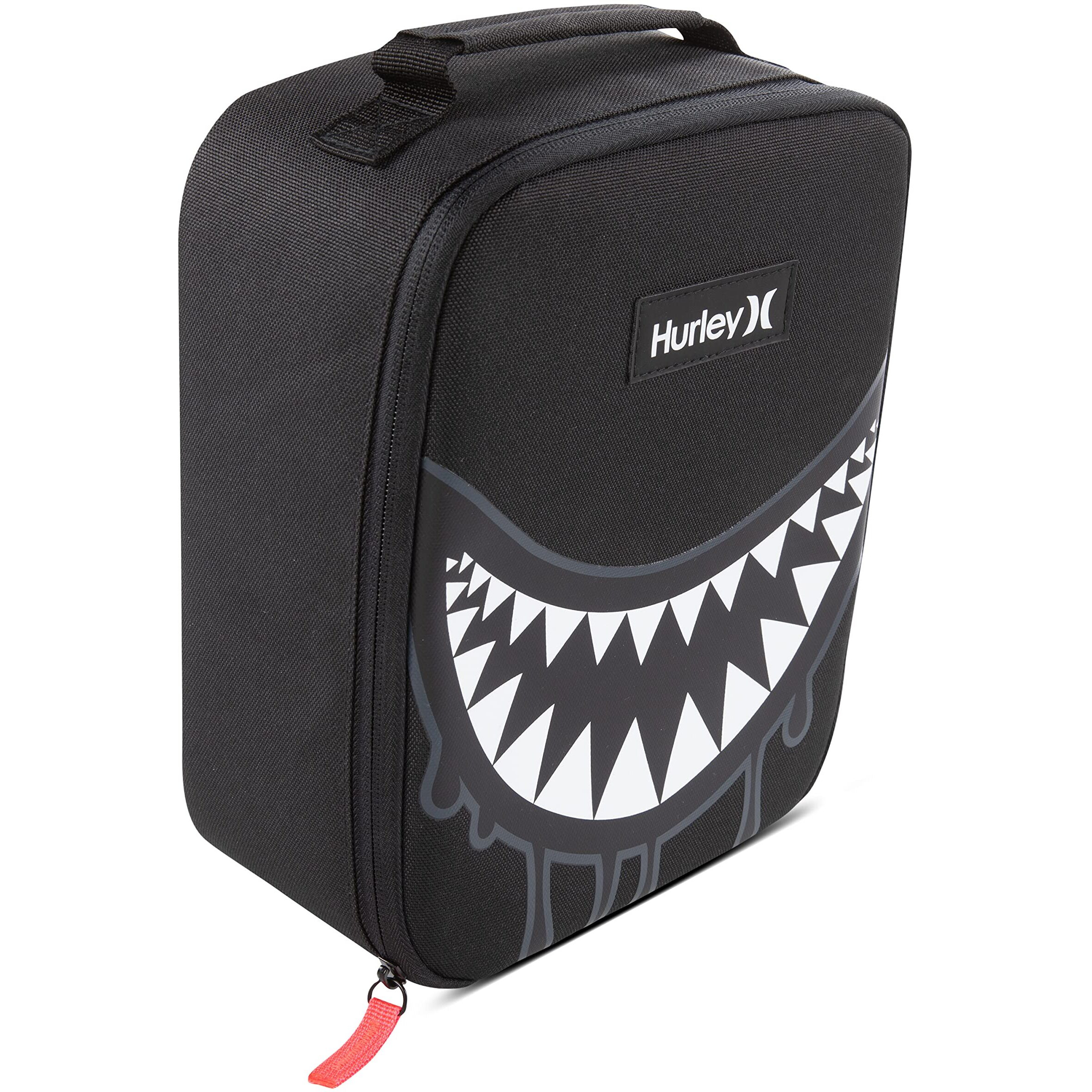 Hurley Unisex-Adults One And Only Insulated Lunch Box  Black Shark Bite  O/S