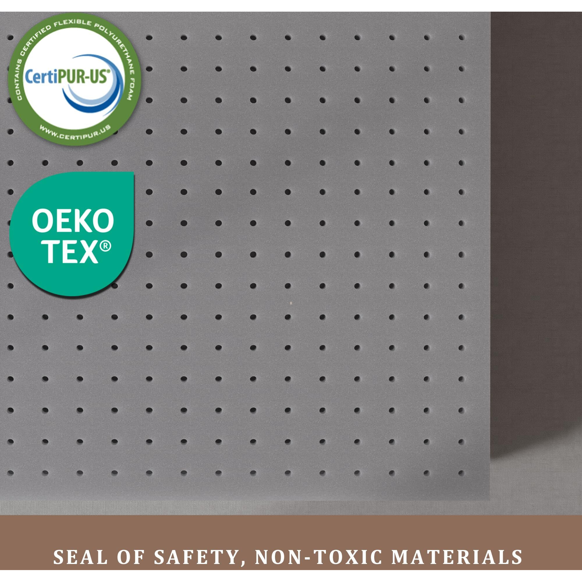 Sleepmax Extra Firm Mattress Topper Queen Size 3 Inch - Firm Memory Foam Mattress Topper For Pain Relief - Ventilated High Density Foam Bed Topper - No Odor  Certipur-Us Certified