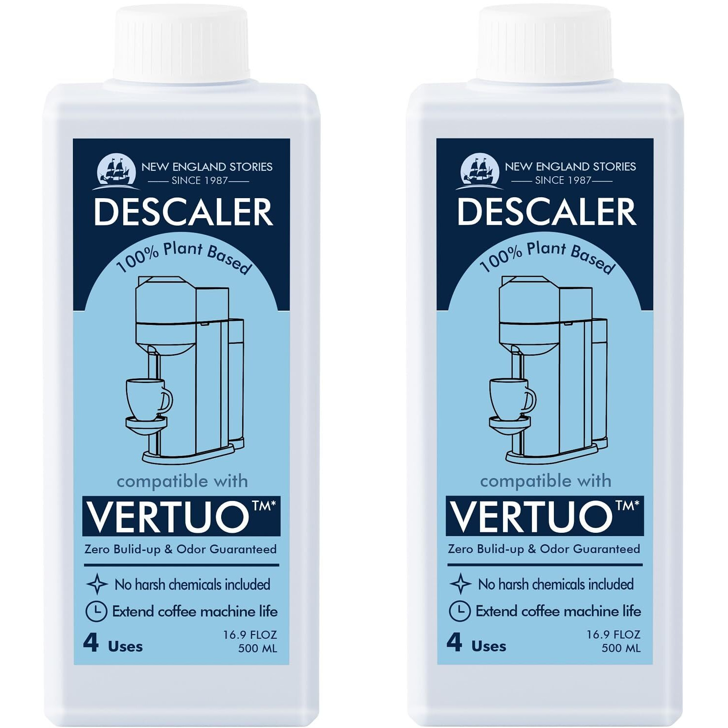 Nespresso Compatible Descaling Kit  Total 8 Uses  Eco-Friendly Formula To Clean Coffee Machine  Vertuoline Compatible Descaling Solution