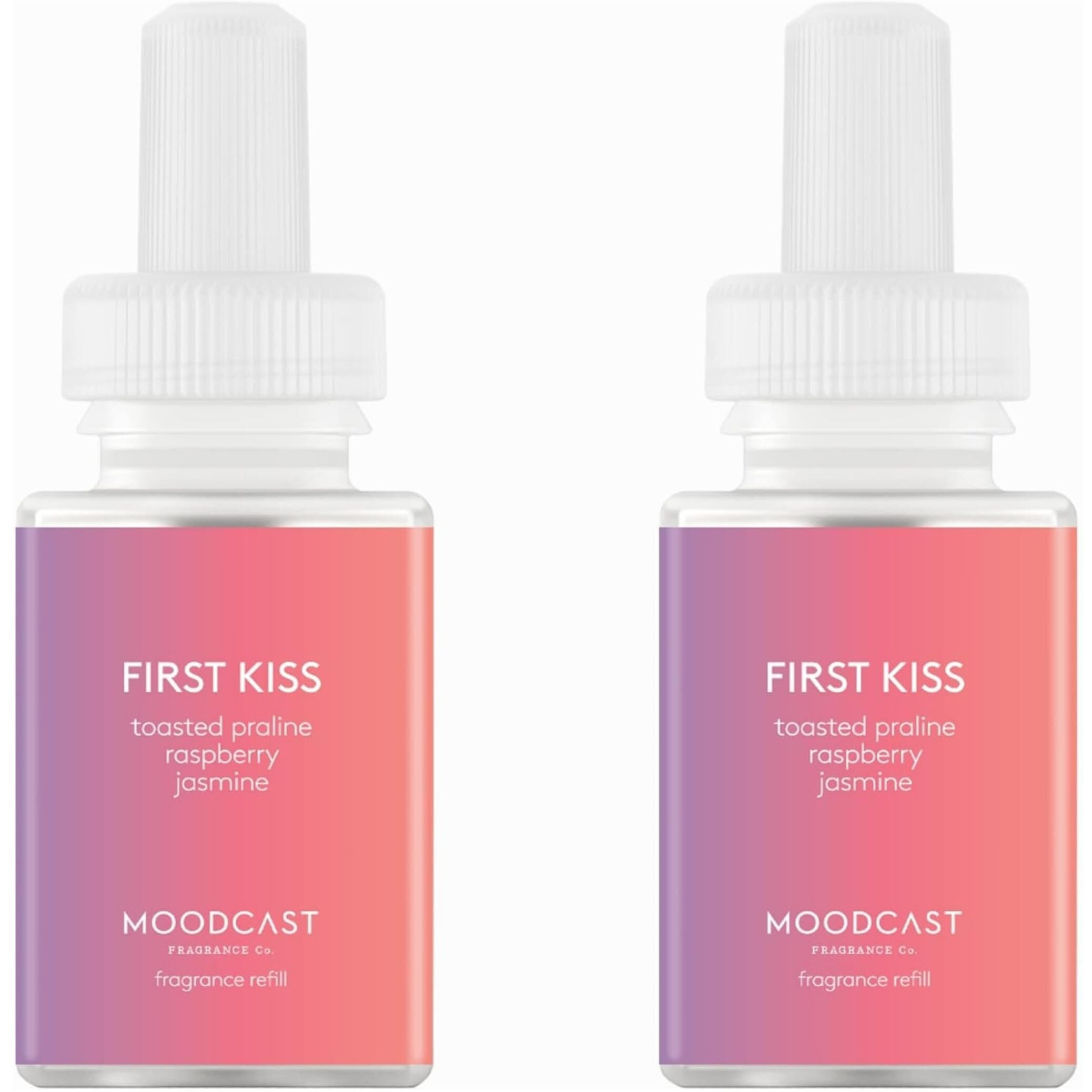 Pura & Moodcast Home Scent Refill - Smart Home Air Diffuser Fragrance - Up To 120-Hours Of Premium Fragrance Per Refill - Household Essential - Clean & Safe Diffuser Fragrance - 2 Pack  First Kiss
