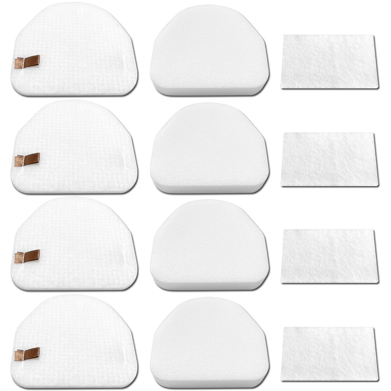 Filter Replacements Compatible With Shark Vacuum Nv100 Nv100C Nv105 Nv106 Nv200 Nv201 Nv202 Uv300 Nv450 Nv480 Nv481 Nv482 Nv100 26 Nv105 26 4-Sets Foam & Felt Filters Replace Part  Xff450 & Xfl100