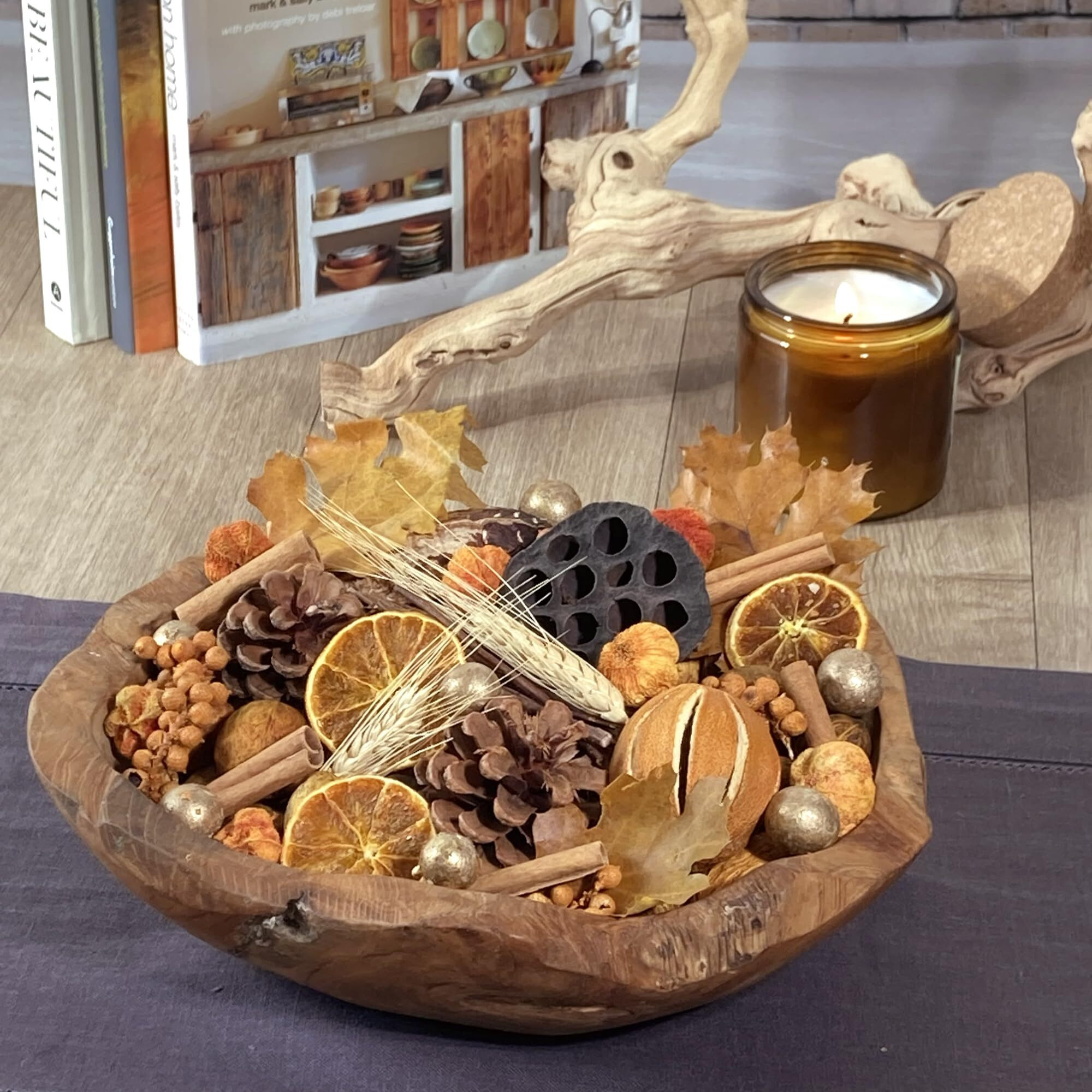 Andaluca Fall Harvest Fragrance Potpourri Decorative Vase & Bowl Filler Home DCor (Autumn Harvest)