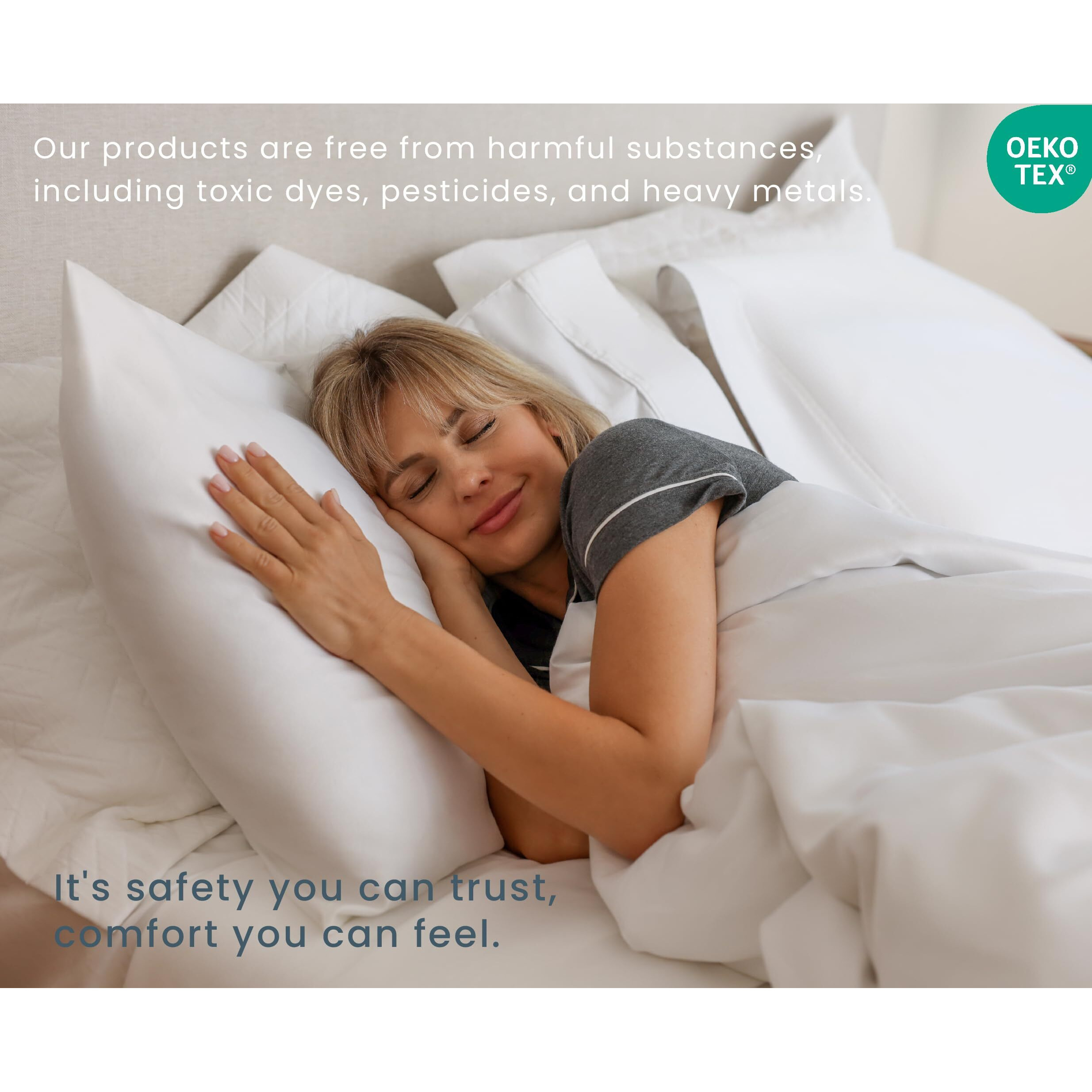 Threadmill Soft Bed Pillows Standard Size Set Of 2 | Down Alternative Cooling Bed Pillow For Sleeping | Soft Pillows | 20 X 26 Hotel Pillow  Standard Pillows 2 Pack For Back  Stomach Or Side Sleepers