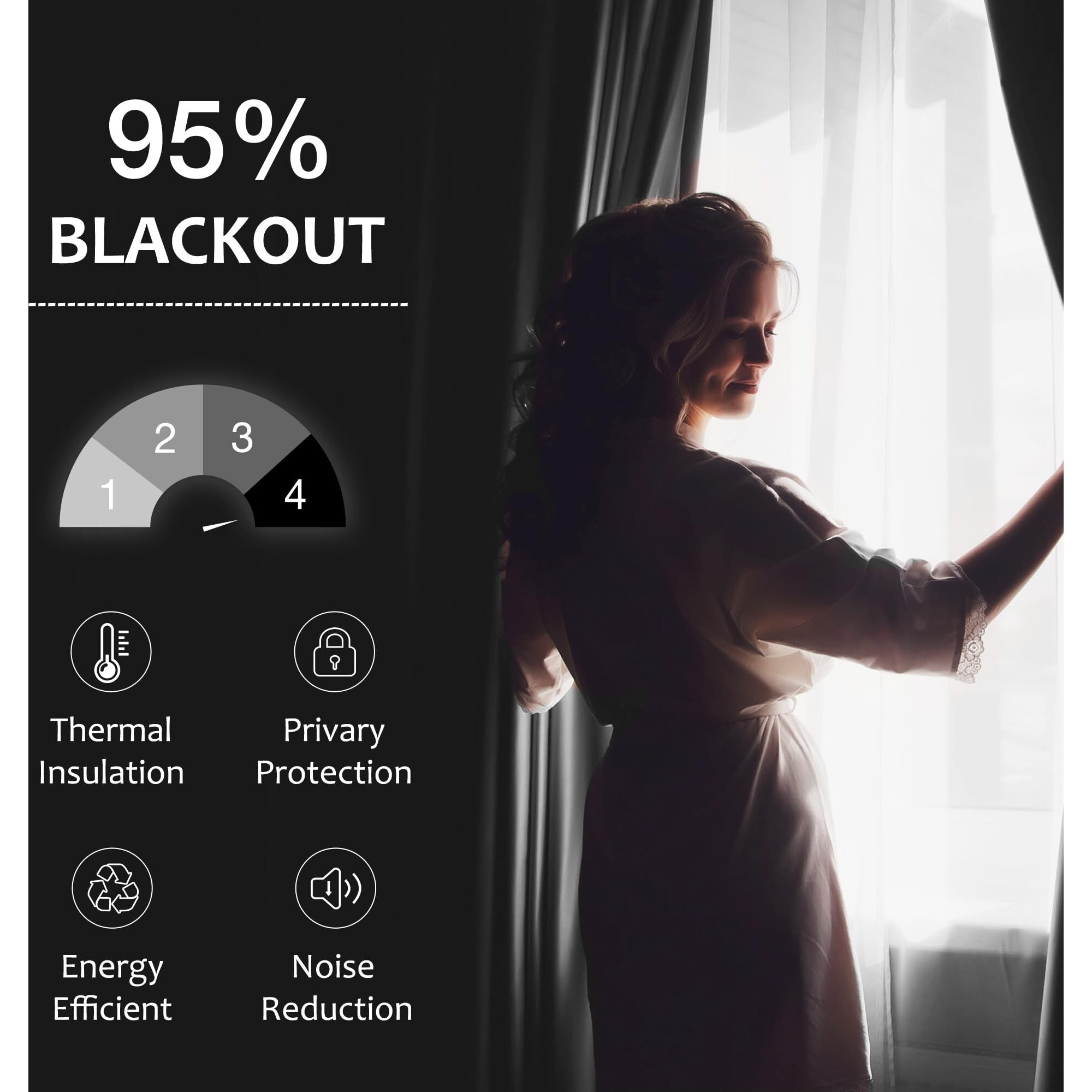 Pink Full Blackout Curtains For Girls Bedroom 84Inch Length Long Thermal Insulated Ture Blackout Window Drapes For Nursery Living Room 52"" Wx 84"" Grommet Top 2Pcs