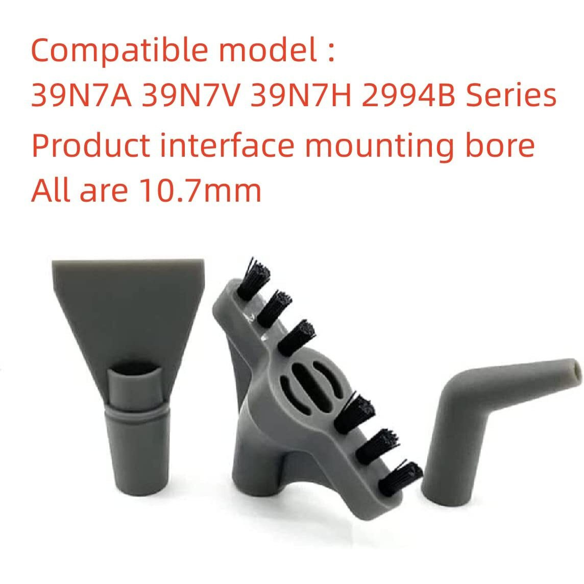 Sionlan 6 Pack For Bissell Steamshot Hard Surface Steam Cleaner 39N7A 39N7V 39N7H 2994B Replacement Parts (3 Hard Brushes + 1 Wall Crevice Brush + 2 Multi-Surface Tools)