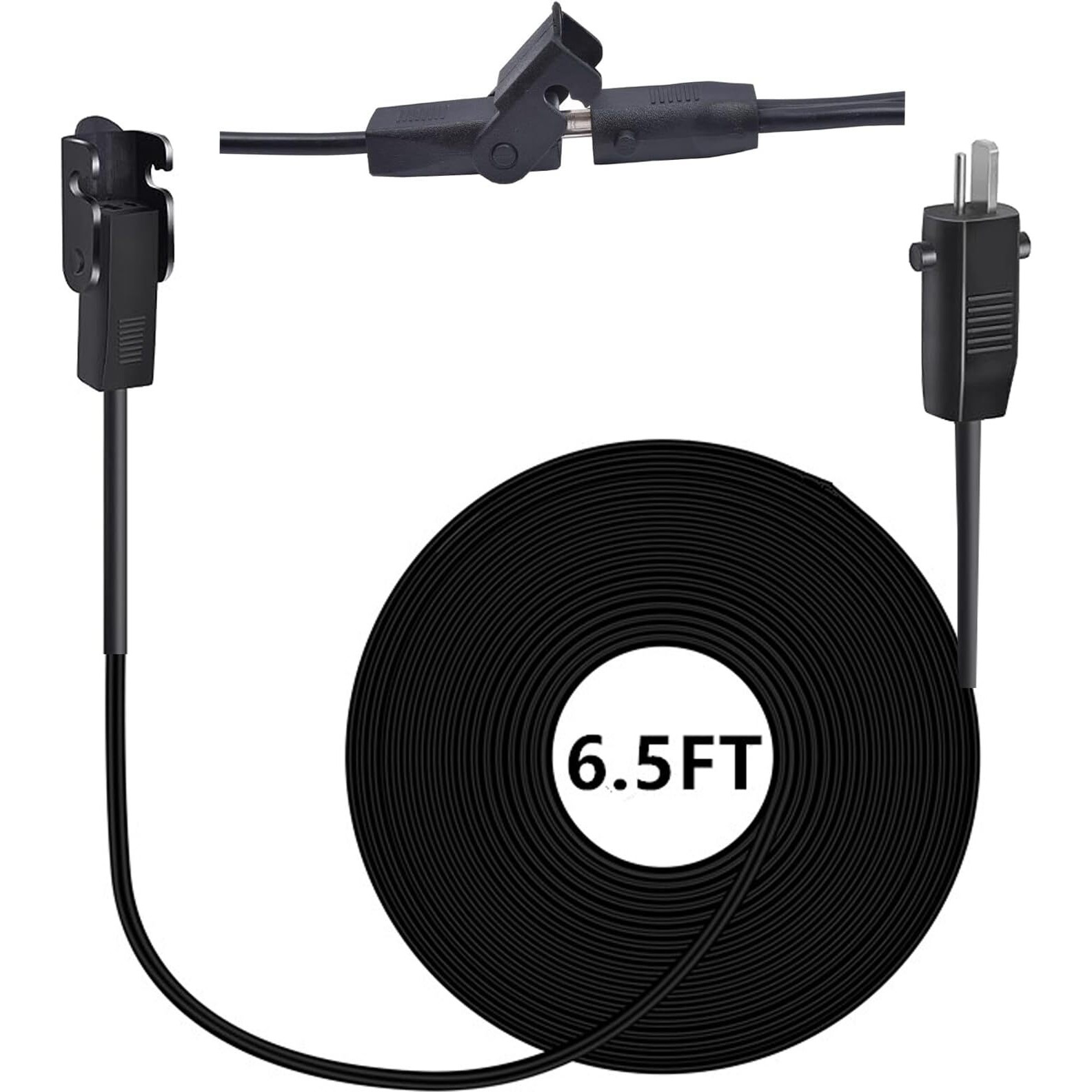 Ousaly 6.5 Feet 2-Pin Cable Extension Cord Replacement Power Supply Cable For Lift Chair Or Power Recliner  For Okin Limoss Lazy Boy Pride Catnapper Lift Chair Or Power Recliner