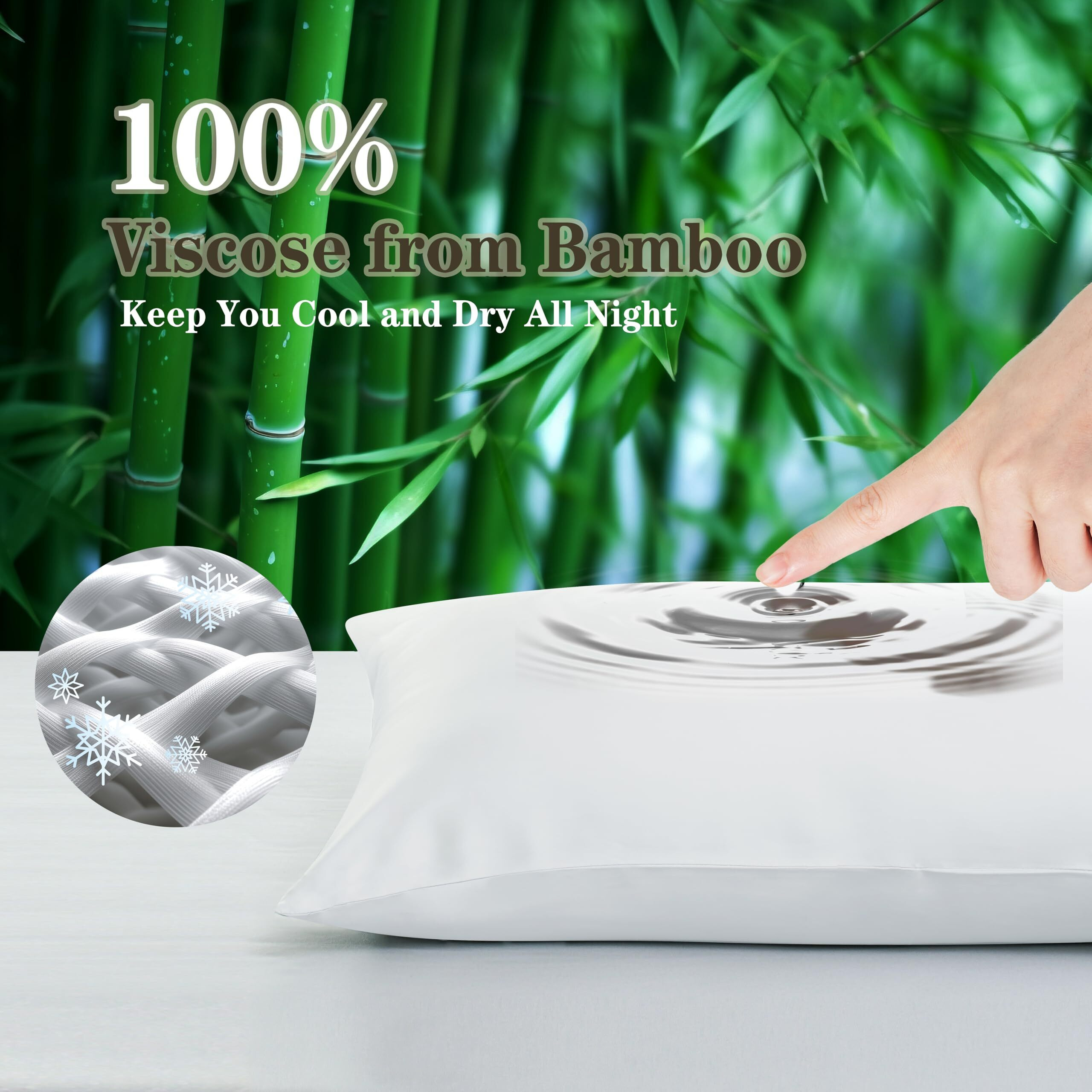 Body Pillow Cover Long Pillow Case Long Cooling Pillow Cases 100% Viscose From Bamboo Full Body Pillow Case With Zipper For Adult Soft & Breathable 20X54 Inches 1 Pack  White