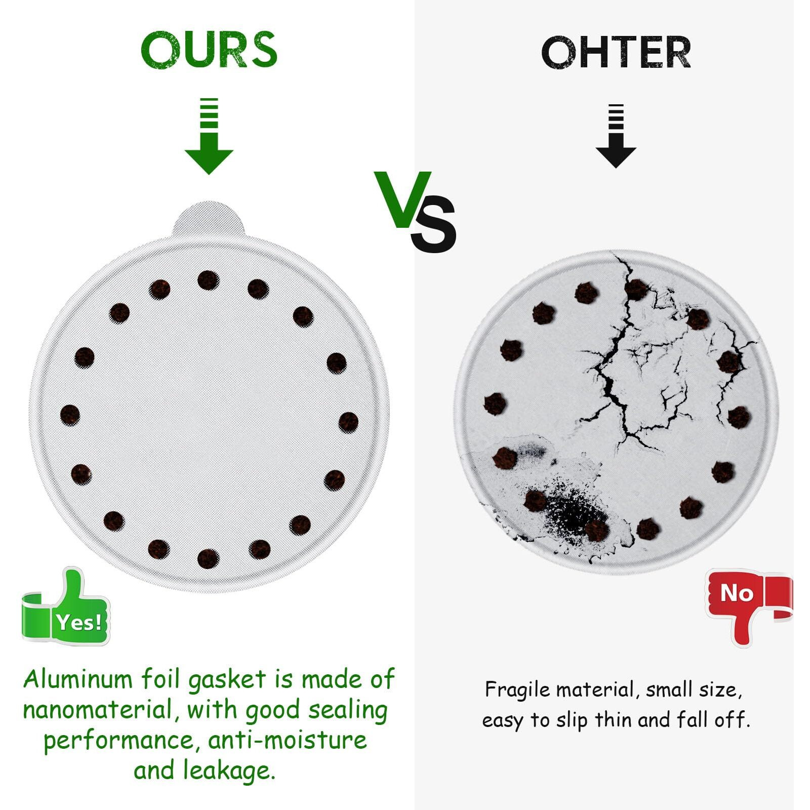 Aluminum Foils Lids Seals-Reuse Capsules Coffee Pods 220Pcs  Compatible With Nespresso Vertuoline Vertuo  Reuse Coffee Pods Cover Seals 62Mm