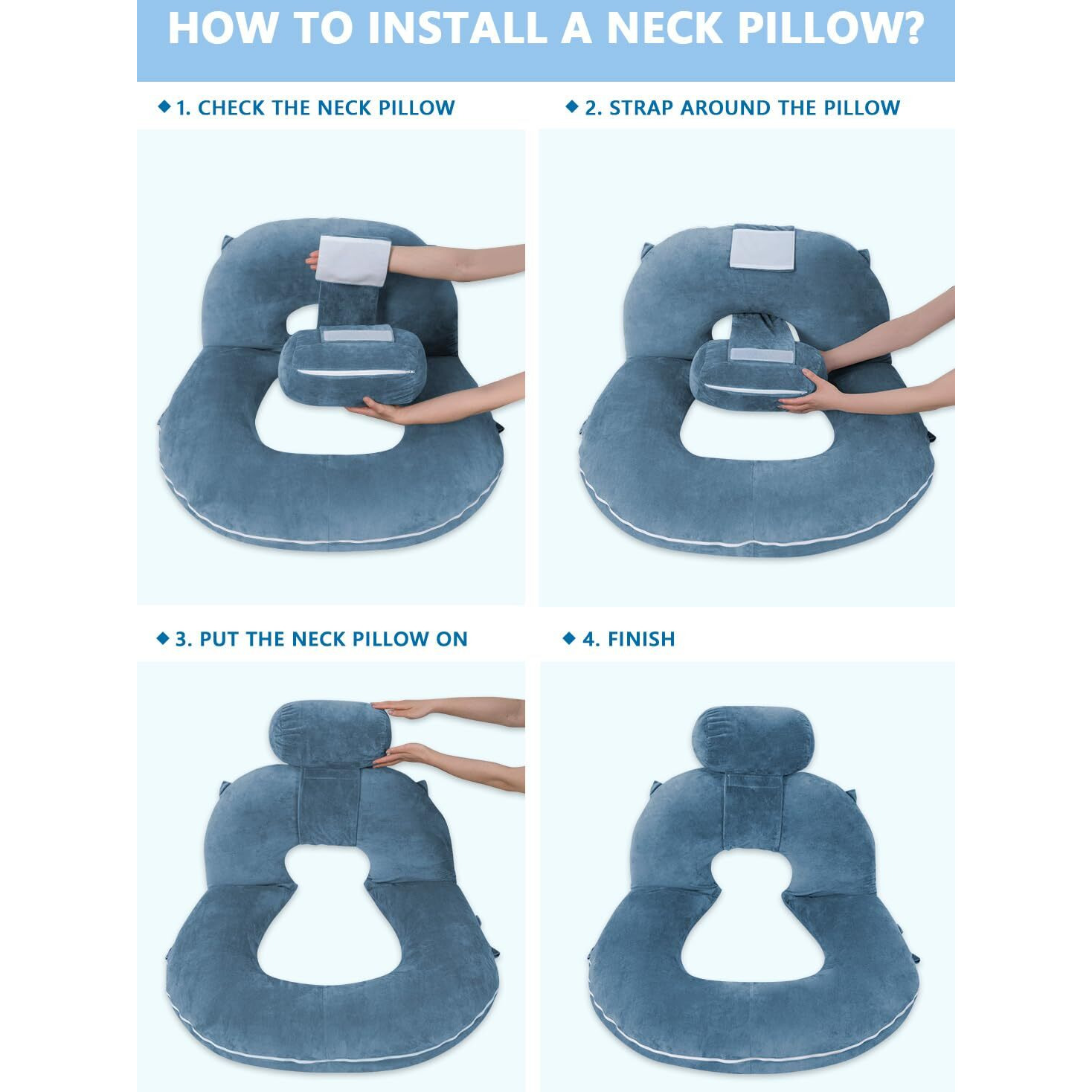 Insen Reading Pillow  Back Pillow For Sitting In Bed For Reading  Nurse & Relax  Reading Pillow For Adults  Moms & Kids  Sit Up Pillow For Bed