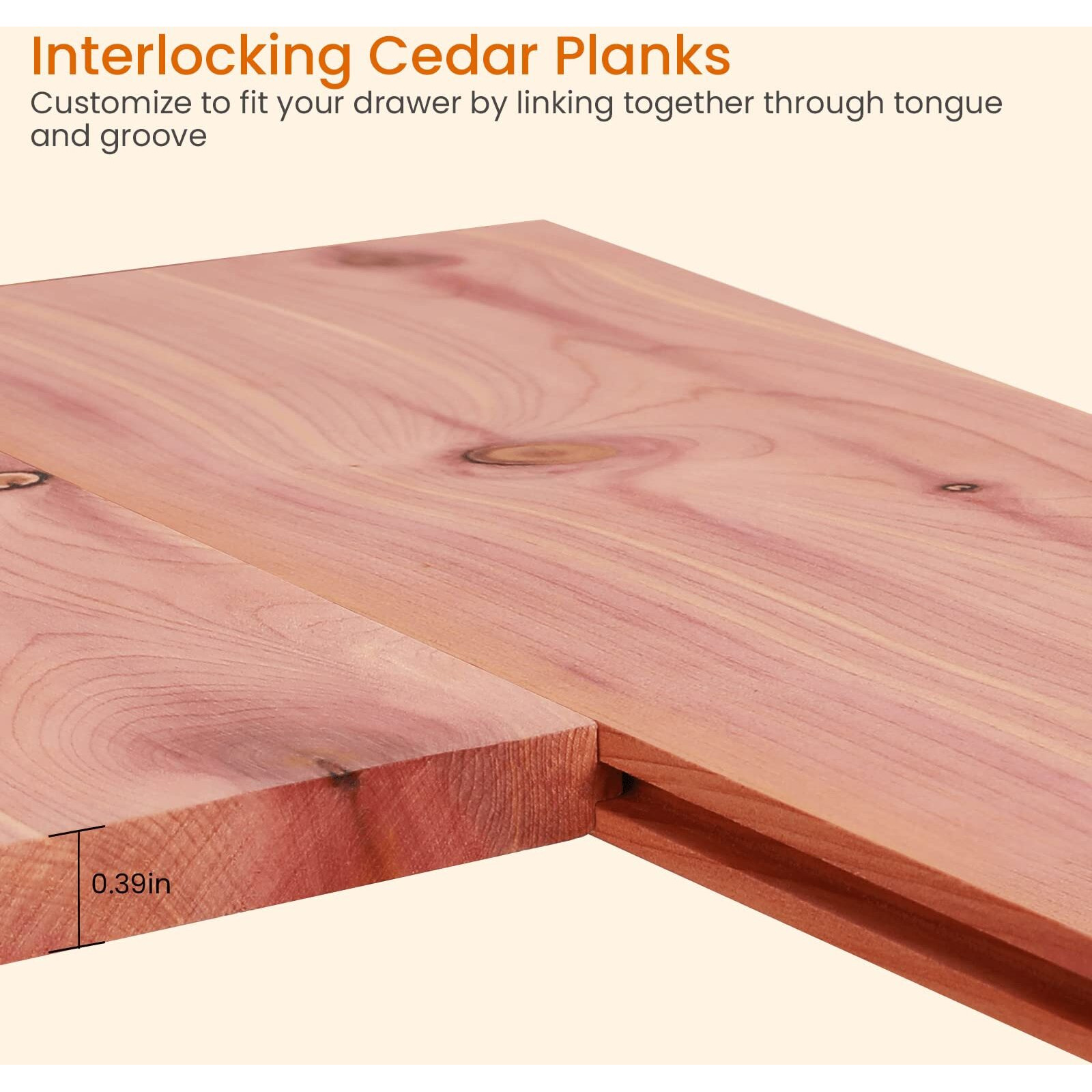 Homode Cedar Closet Liner Planks  Set Of 8 Cedar Drawer Liners  Tongue And Groove  Aromatic Cedar Wood Panels For Clothes Storage  11.5 X 4 X 0.4 Inches