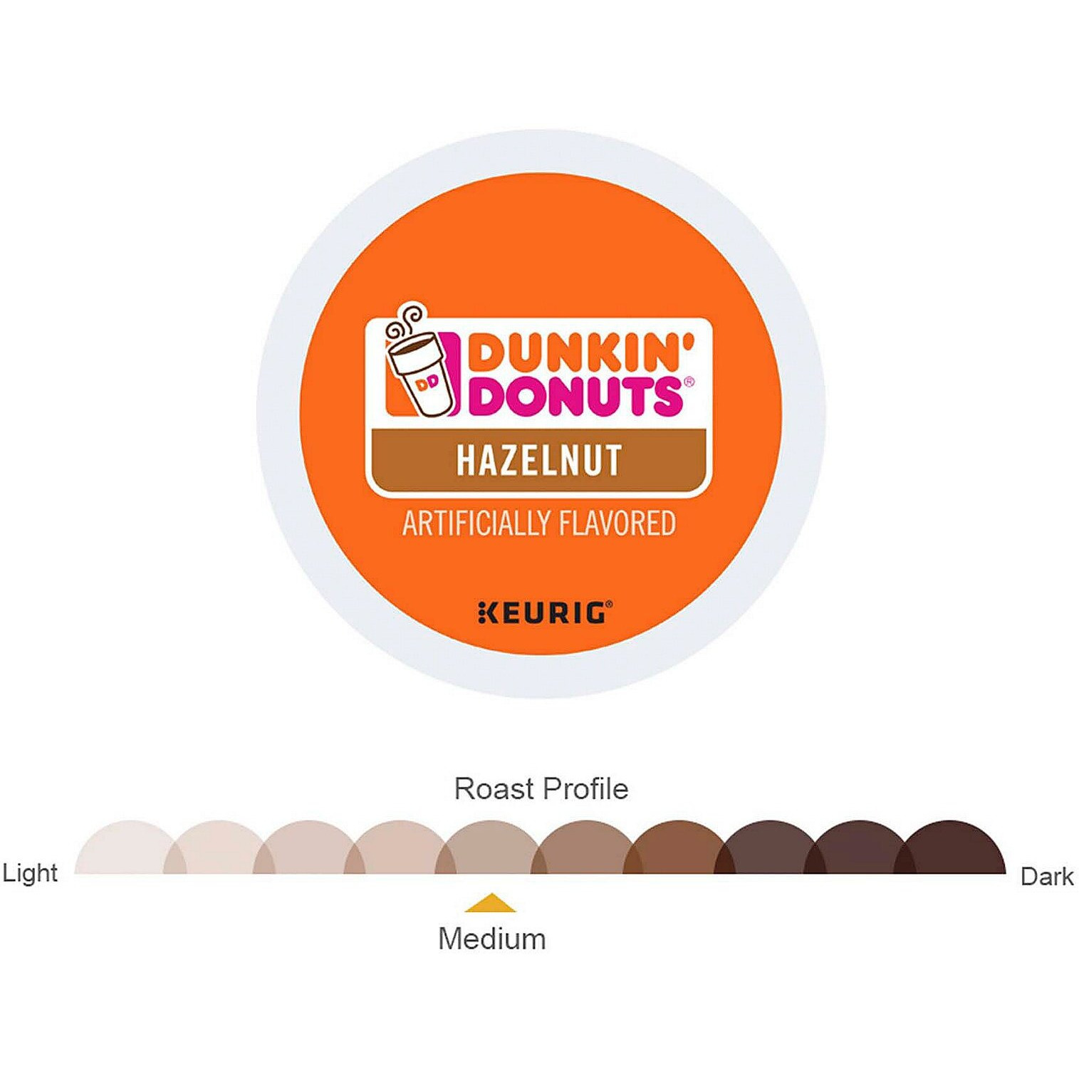 Dunkin' Hazelnut Coffee 16 Count K-Cup Pods (Packaging May Vary)