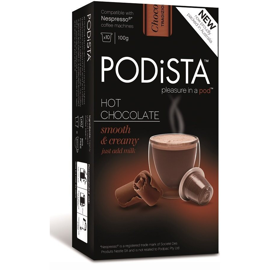 Nespresso Original Line Compatible Capsules Hot Chocolate Hot Cocoa Pods - Smooth & Creamy - 20 Pod Package