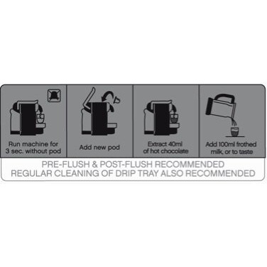 Nespresso Original Line Compatible Capsules Hot Chocolate Hot Cocoa Pods - Smooth & Creamy - 20 Pod Package