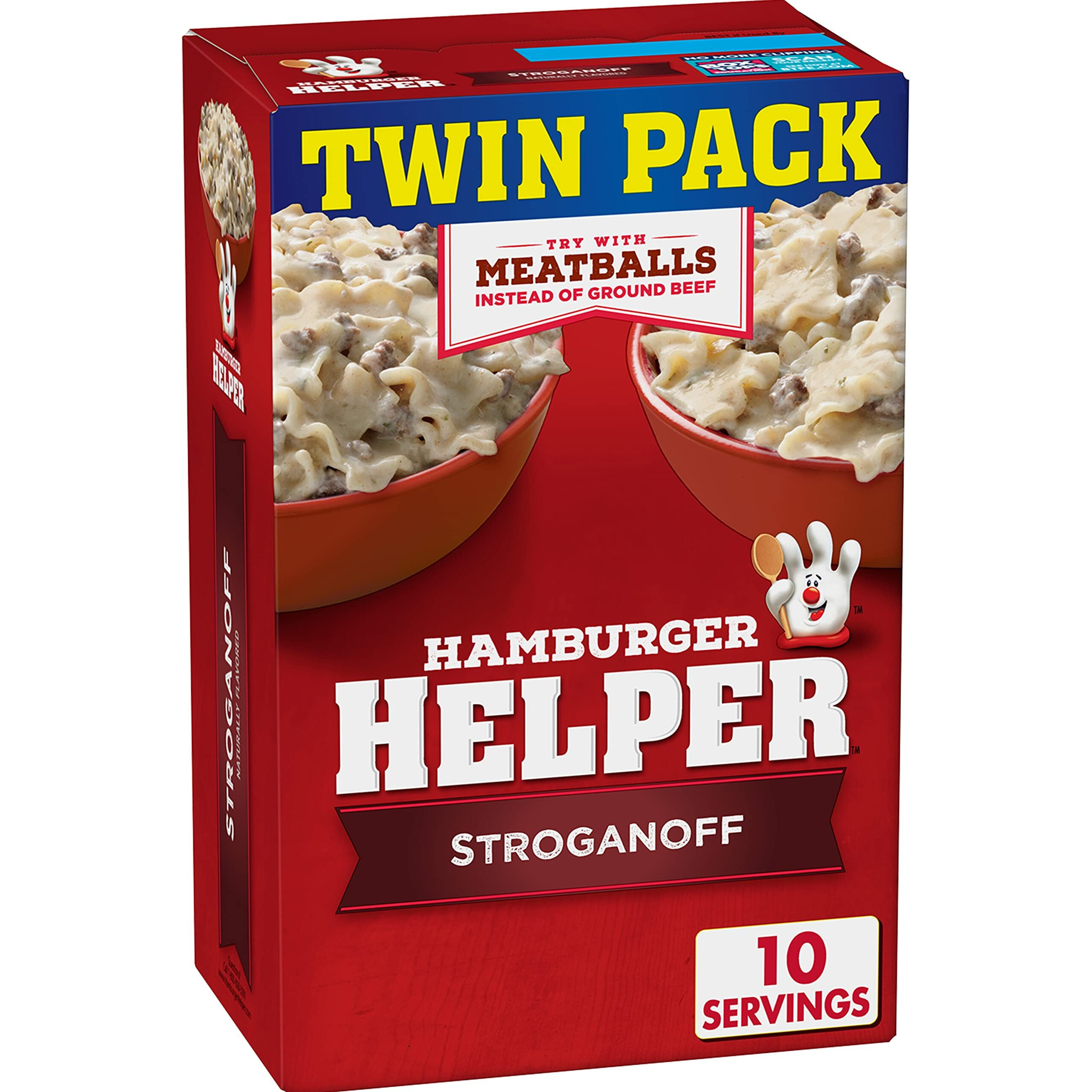 Betty Crocker Hamburger Helper Stroganoff  Pasta & Creamy Sauce Mix  Twin Pack  13 Oz
