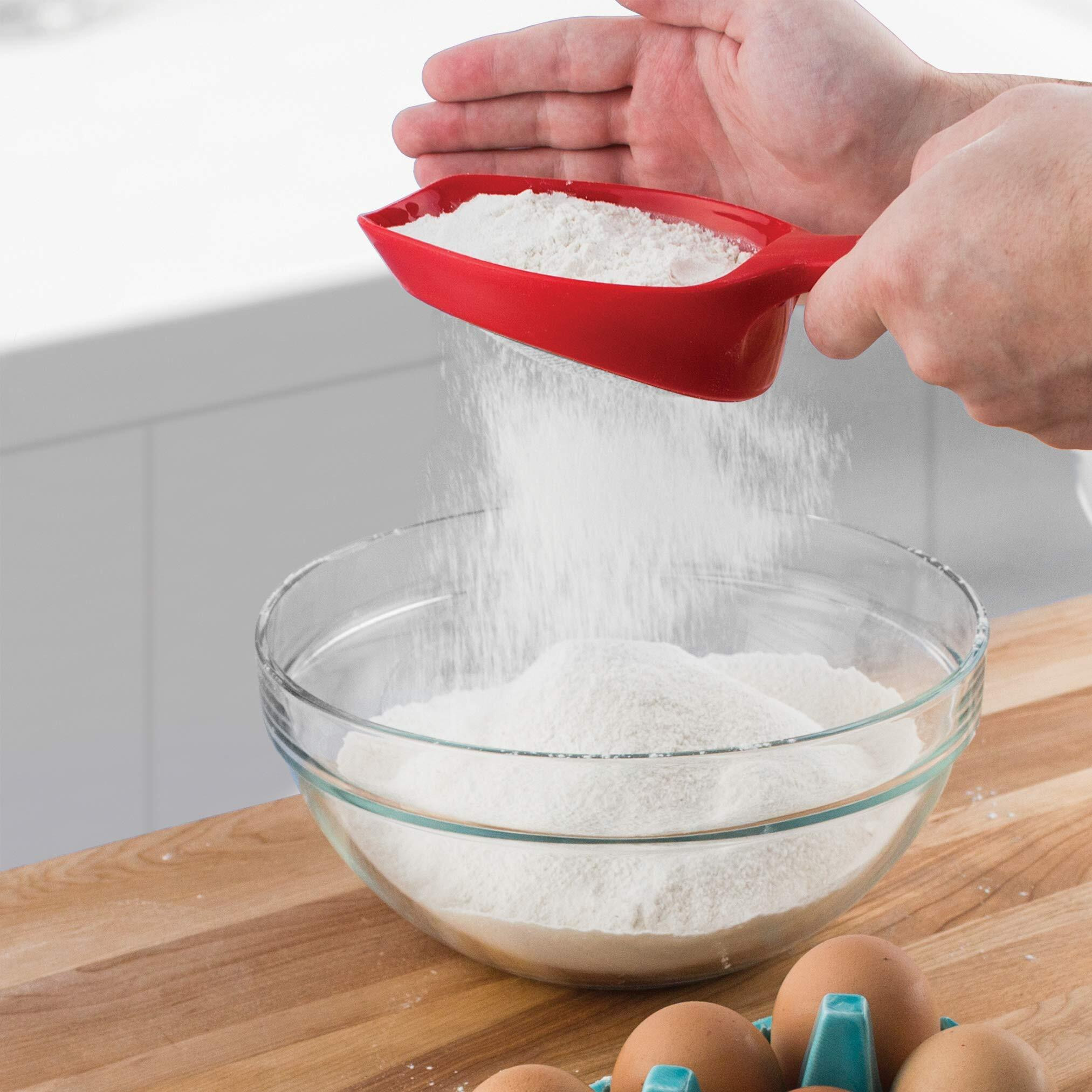 Tovolo 1 Cup Scoop & Sift  Ergonomic Design  Easy Scooping  Dishwasher Safe