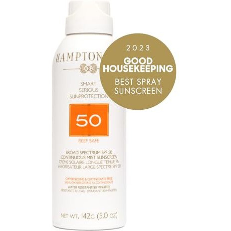 Hampton Sun Spf 50 Continuous Mist Sunscreen  5 Oz