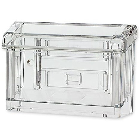 Sourceone.Org Source One Premium Outdoor Business Card Holder Peel And Stick Clear Unbreakable Take One Sticker Included