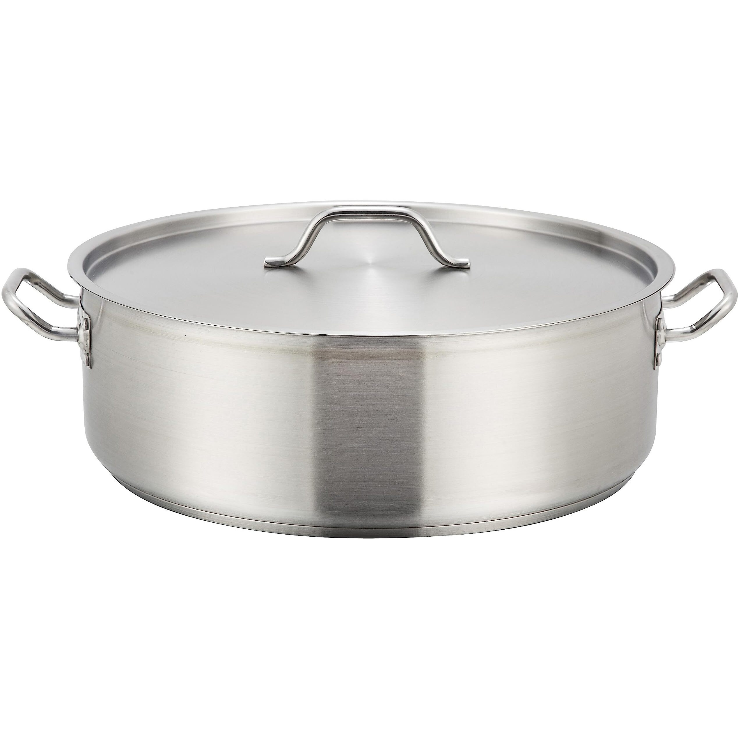 Winware - Stainless Steel 25 Quart Brasier With Cover