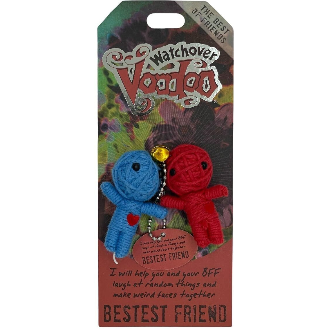 Watchover Voodoo 3-Inch Bestest Friend Keychain - Handcrafted Gift To Bring Good Luck And Positivity Everywhere You Go