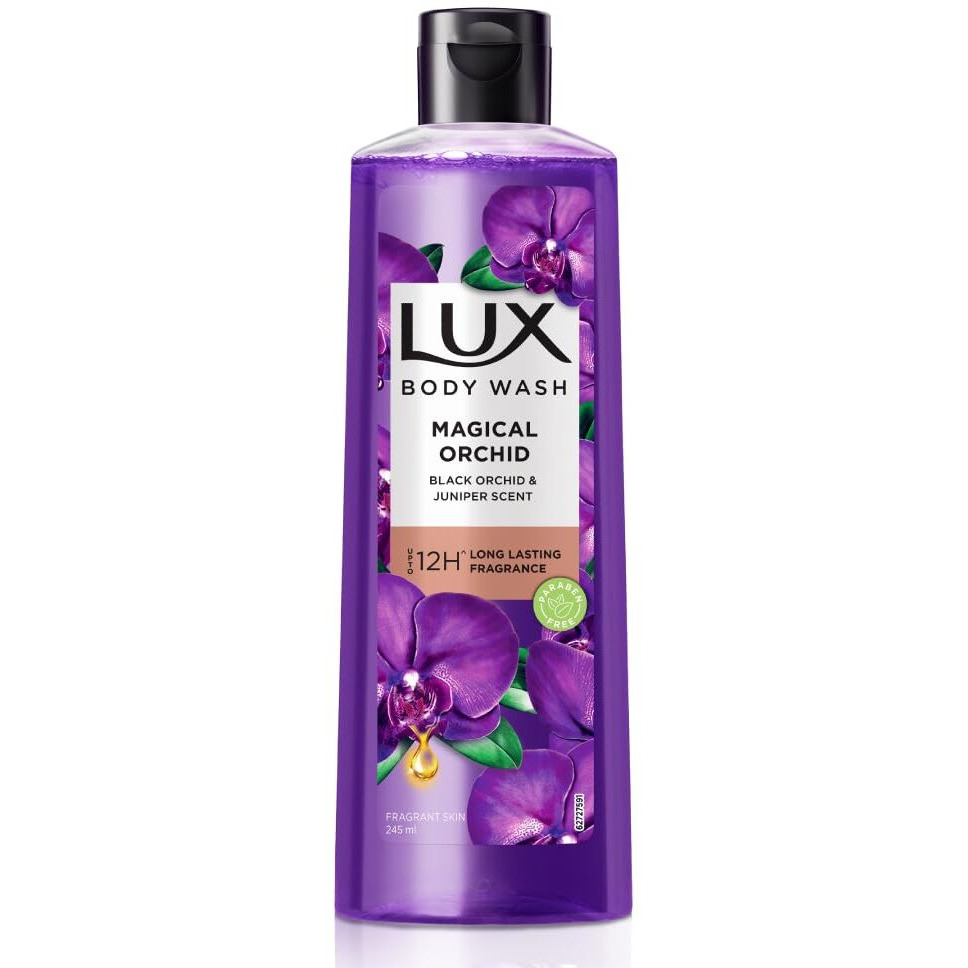 Lux Shower Gel Black Orchid Fragrance & Juniper Oil Bodywash 245 Ml/8.28 Fl .Oz