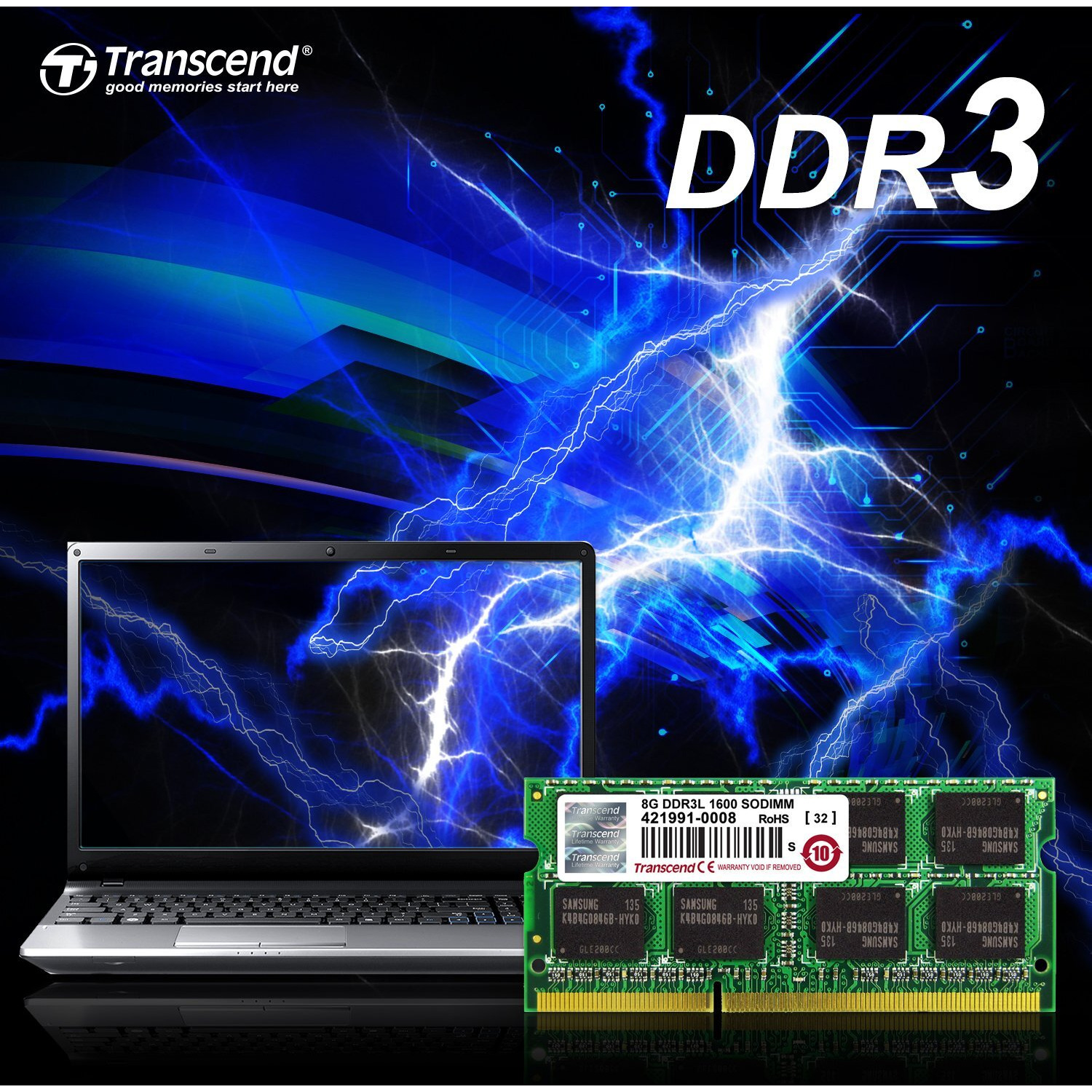 Transcend Information 8Gb Ddr3L 1600 So-Dimm 2Rx8