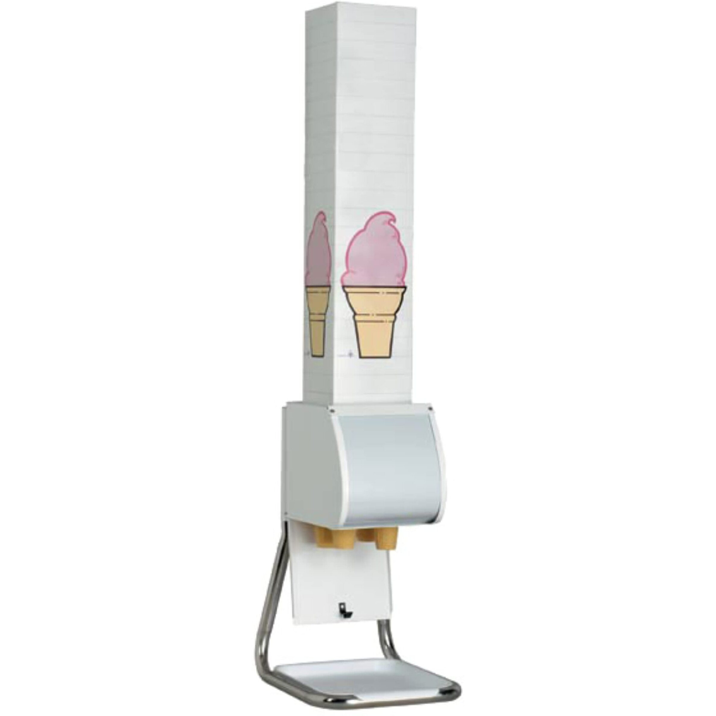 Dispense-Rite Bcds-Bfl Countertop Boxed Ice Cream Cone Dispenser  15-1/2"" H X 9"" W X 11-1/4"" D  White