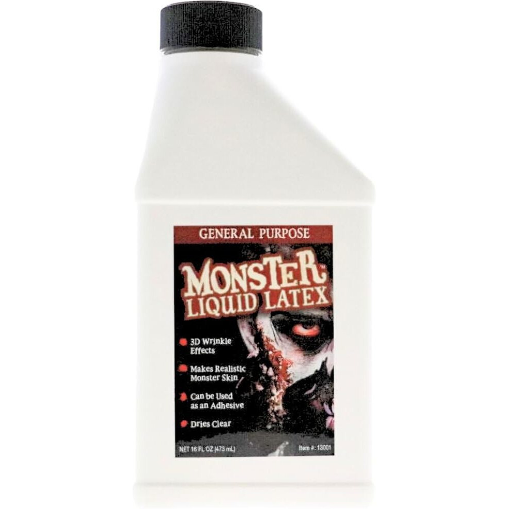 Monster Liquid Latex - Dries Clear - Creates Zombie Skin And Fx