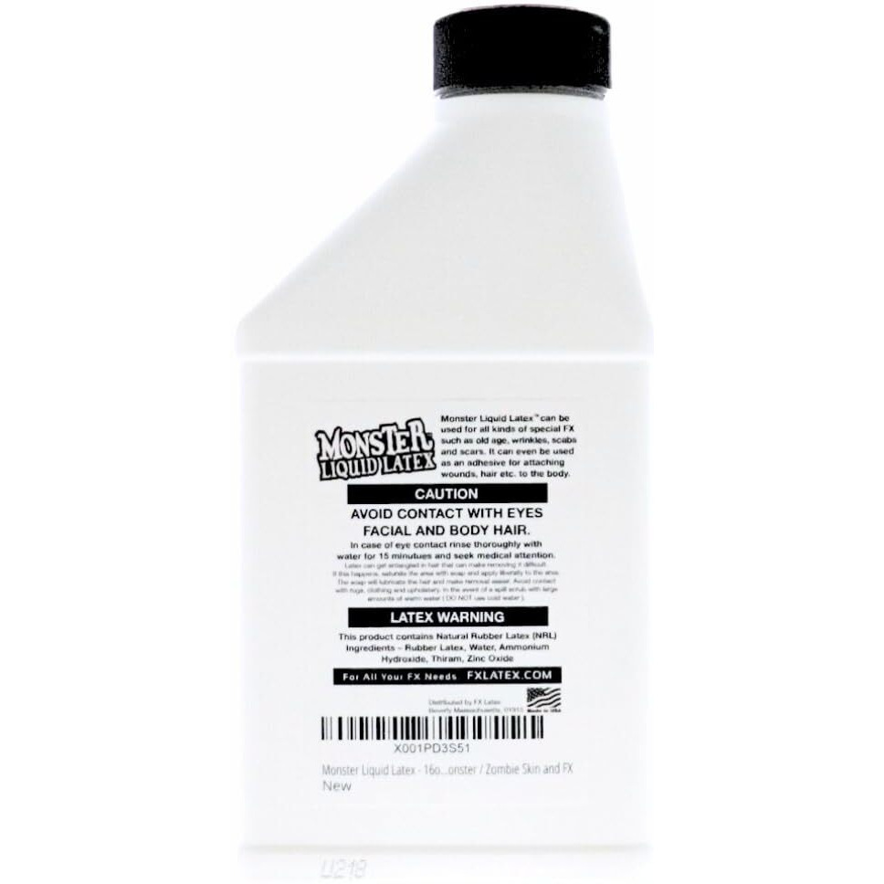 Monster Liquid Latex - Dries Clear - Creates Zombie Skin And Fx
