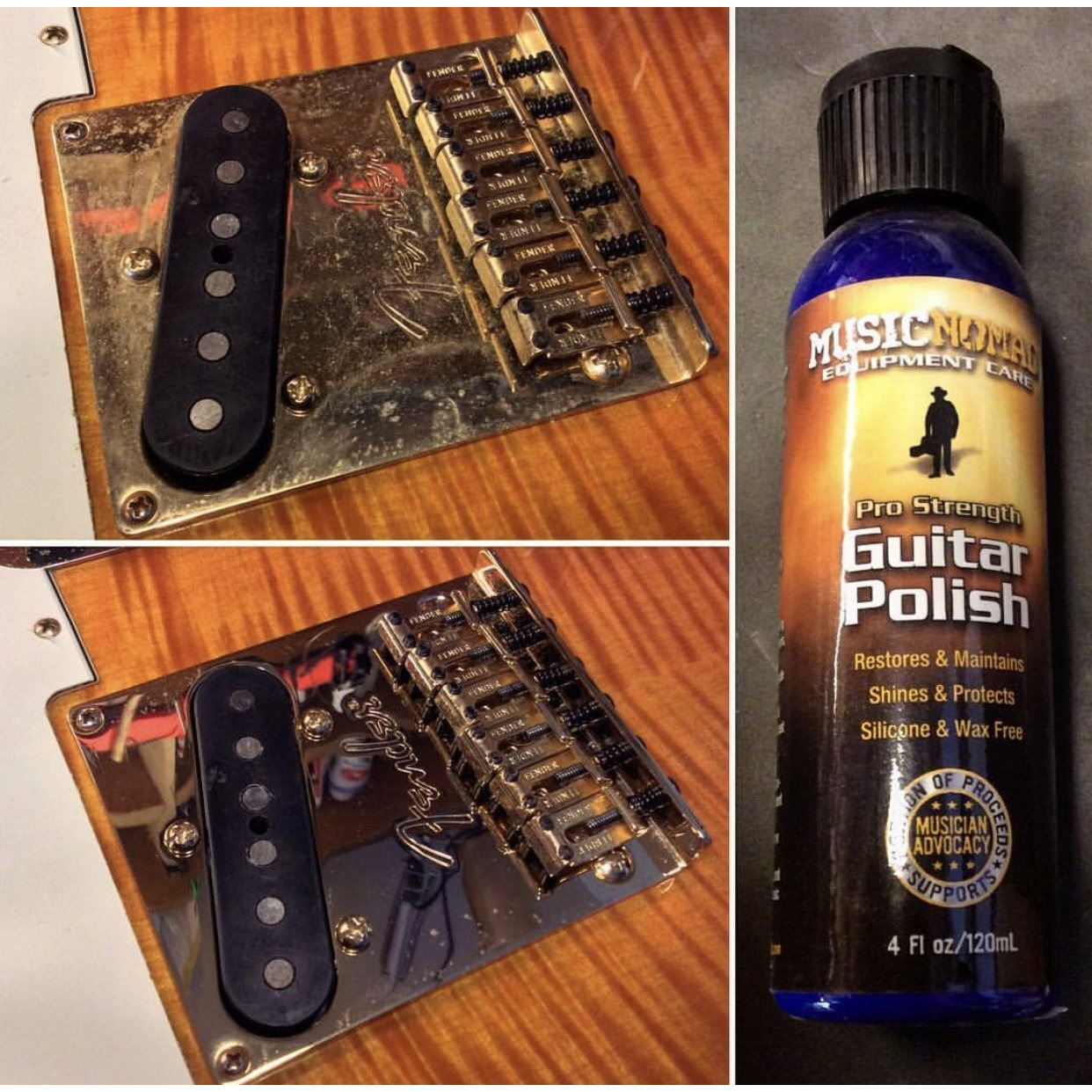 Musicnomad Premium Pro-Strength Guitar Polish For Body And Hardware  4 Oz (Mn101)