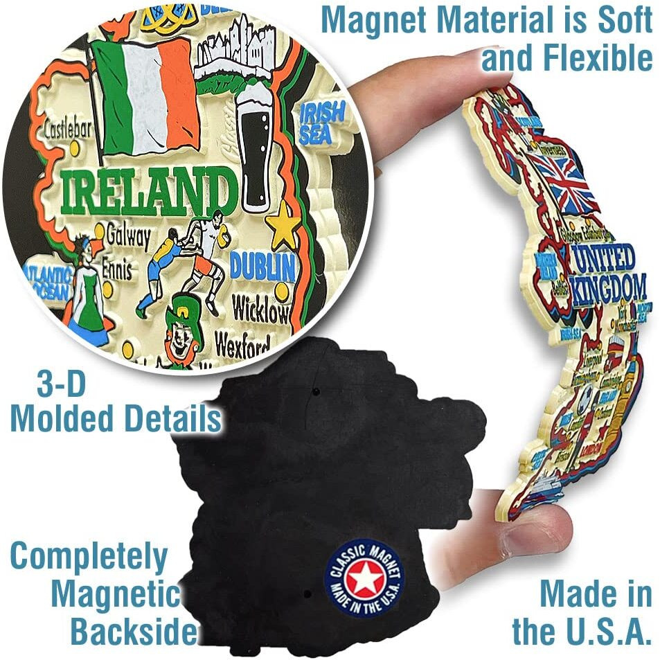 Germany Jumbo Country Map Magnet By Classic Magnets  Collectible Souvenirs Made In The Usa