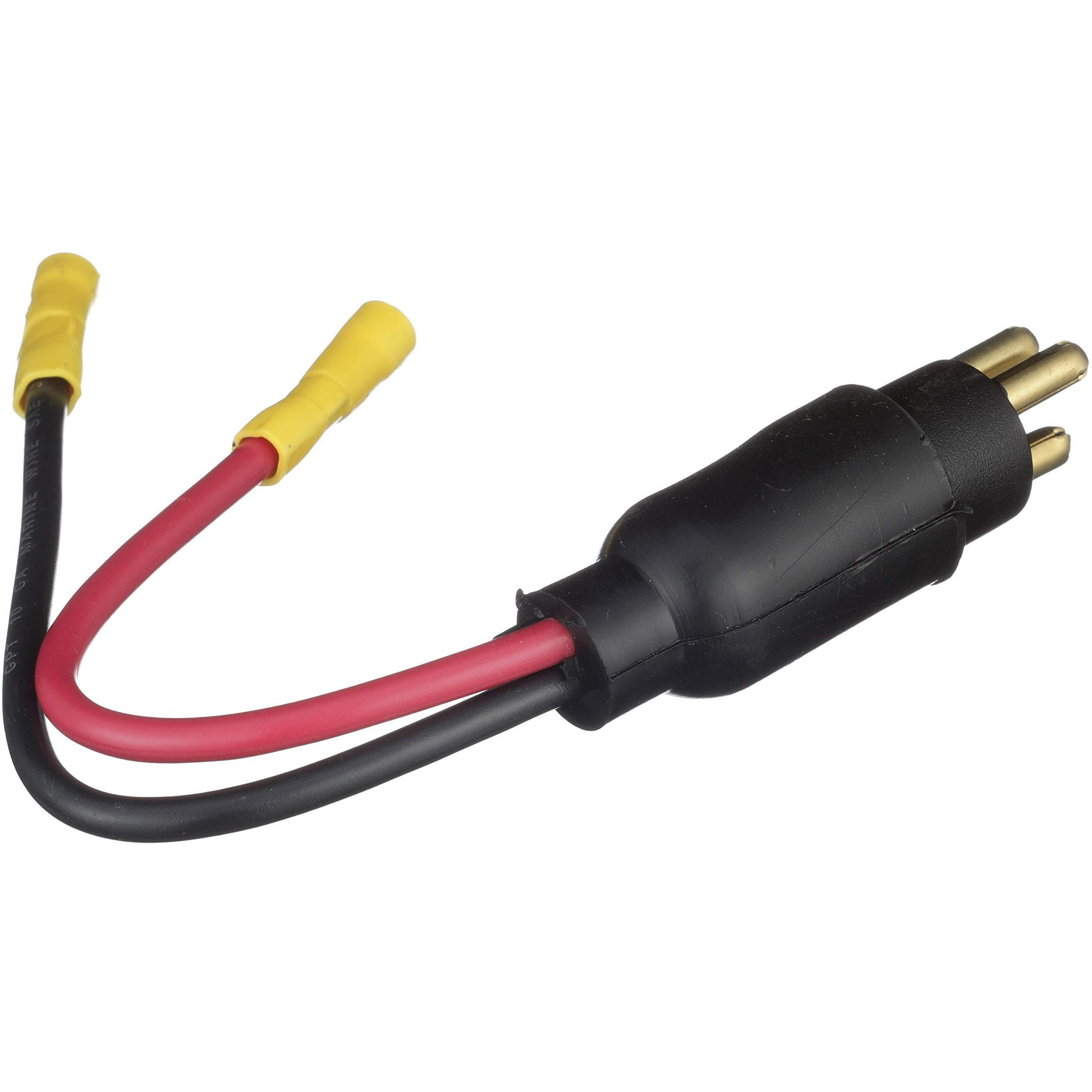 Seachoice Trolling Motor Plug  Straight  Male  Motor Side  6 In. Lead Wires