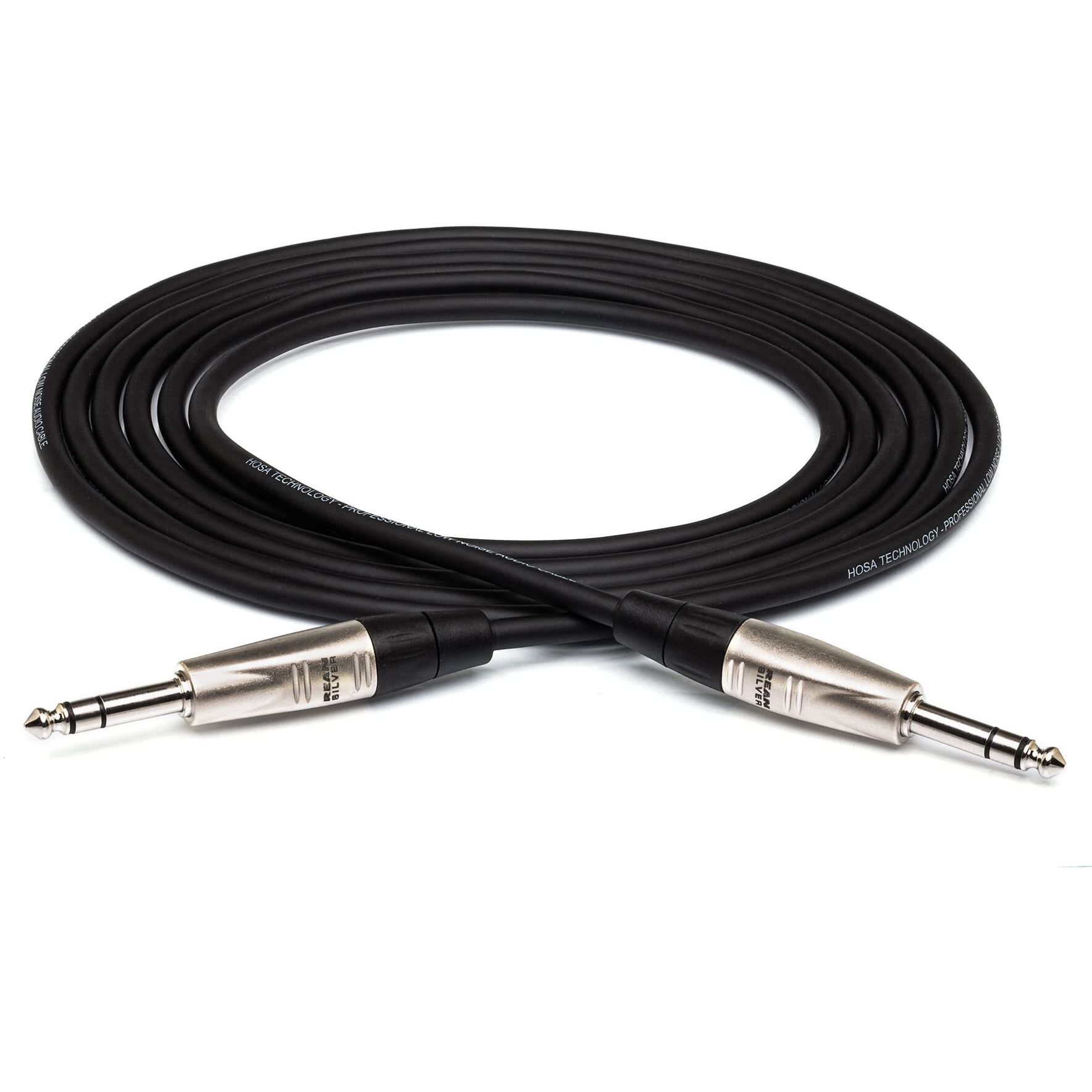 Hosa Hss-001.5 Rean 1/4"" Trs To Rean 1/4"" Trs Pro Balanced Interconnect  1.5 Feet