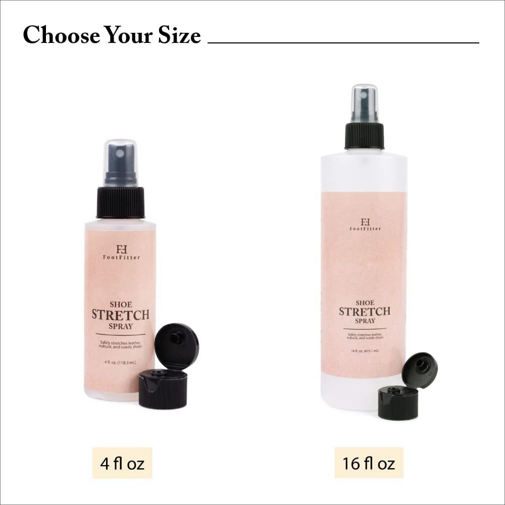 Footfitter Professional Shoe & Boot Stretch Spray - Stretching Spray For Leather  Suede & Nubuck Footwear - Made In Usa (4 Fl. Oz.)