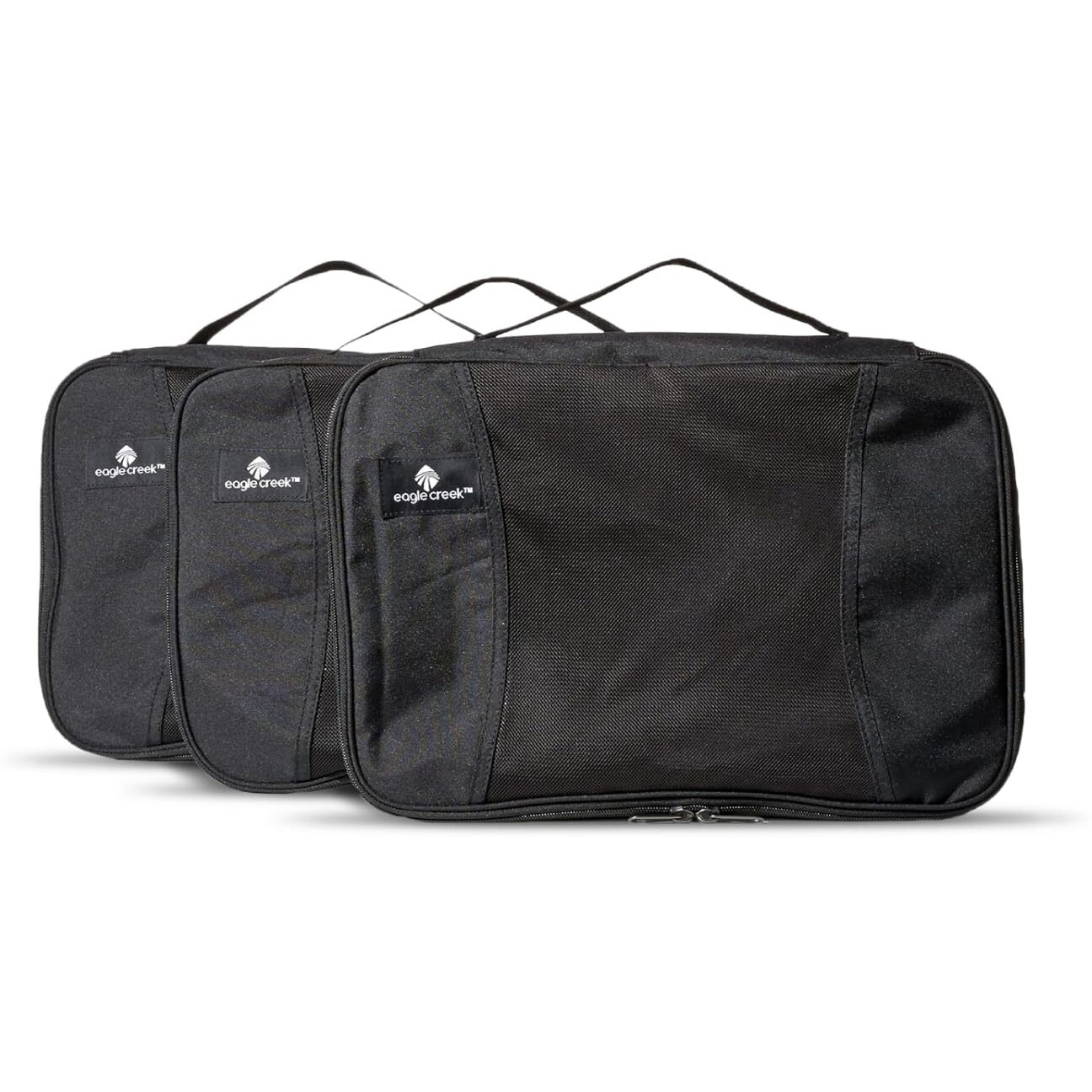 Eagle Creek Pack-It Original Compression Packing Cubes For Travel Set S/M - Durable  Ultra-Lightweight Suitcase Organizer Set With 2-Way Zip & Handles  Black