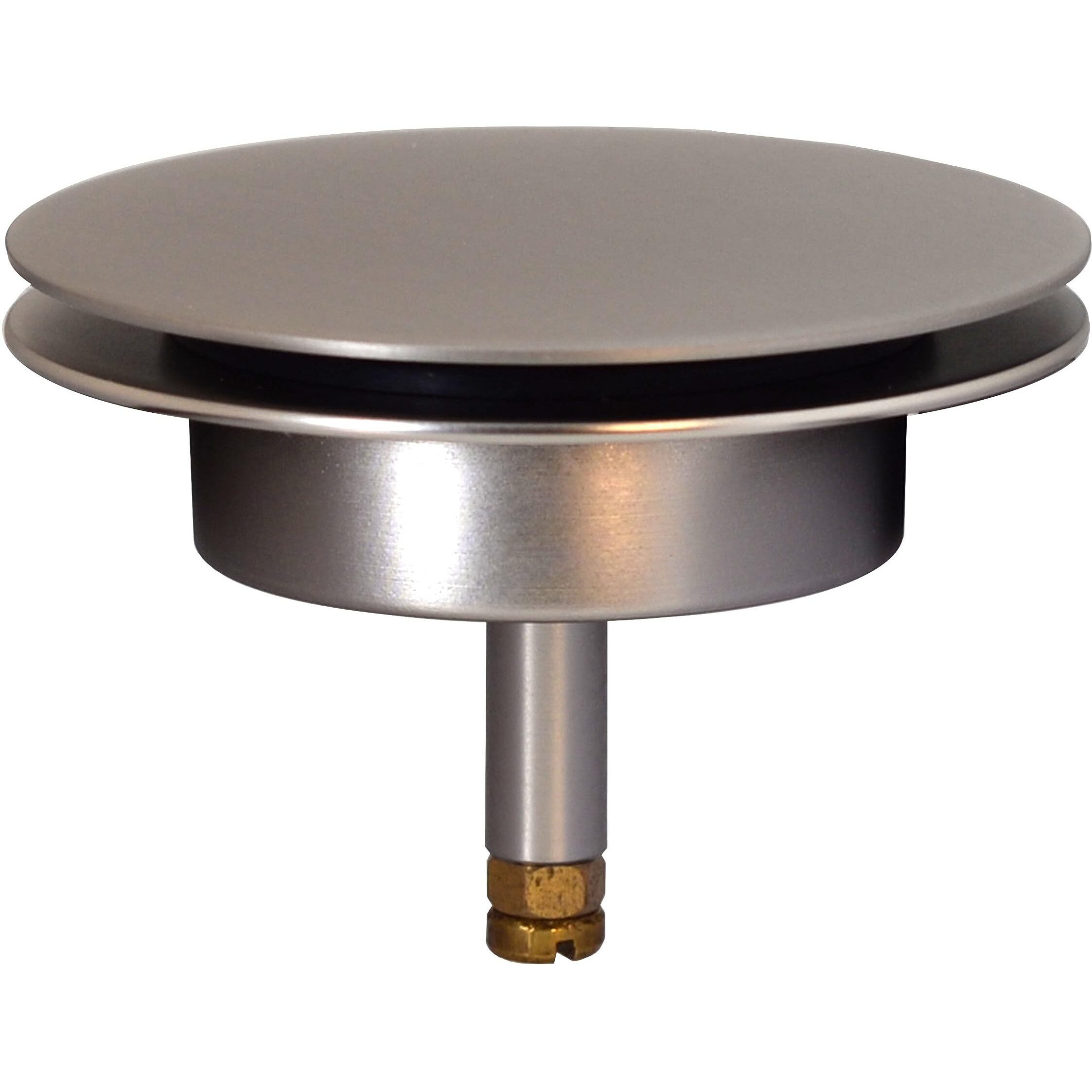 Westbrass A50Te-07 Standard 1-1/2"" Replacement Trim For Cable Drive Bath Drain Waste & Overflow Assemblies  1-Pack  Satin Nickel