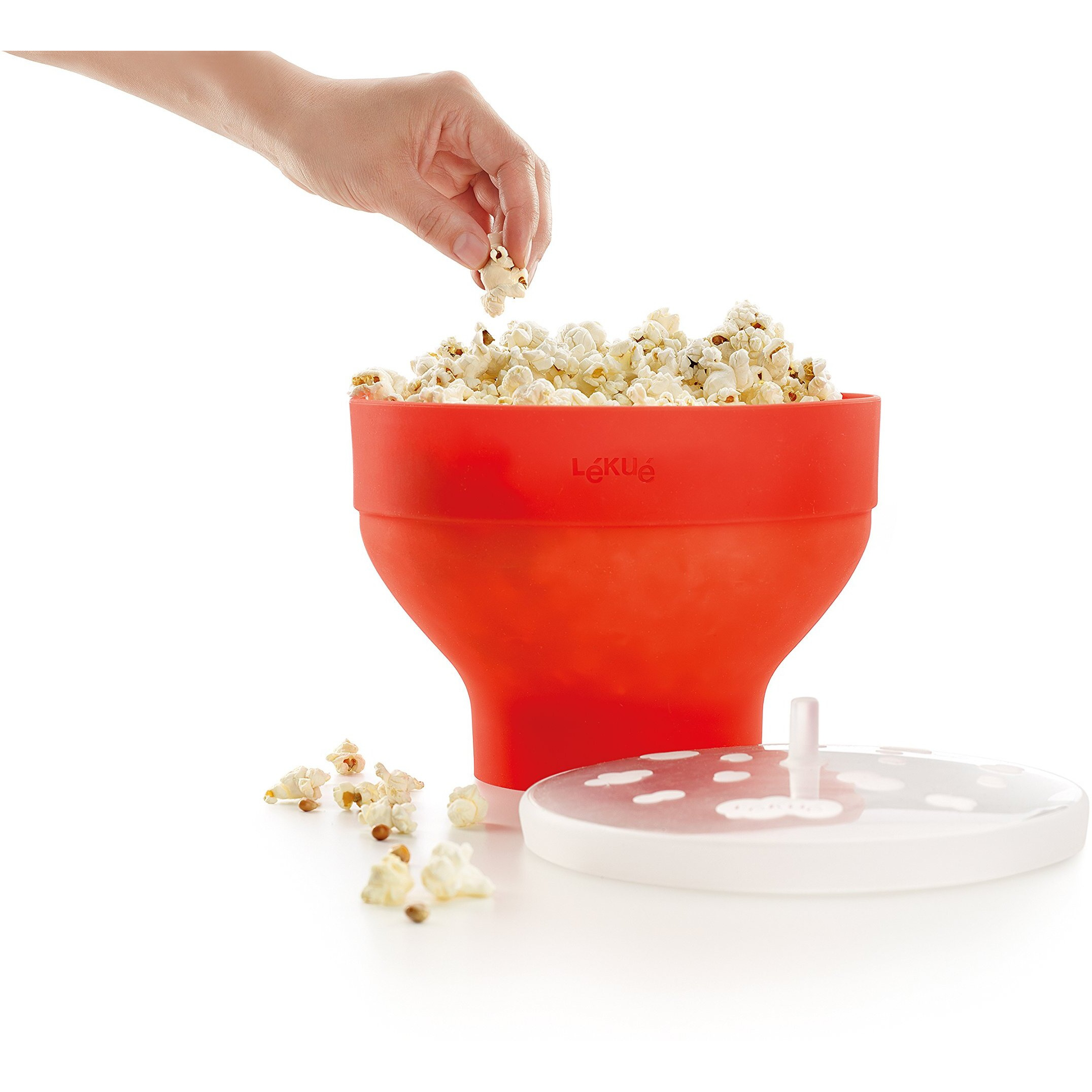 Lekue Microwave Popcorn Popper/Popcorn Maker  Red  0200226R10M017