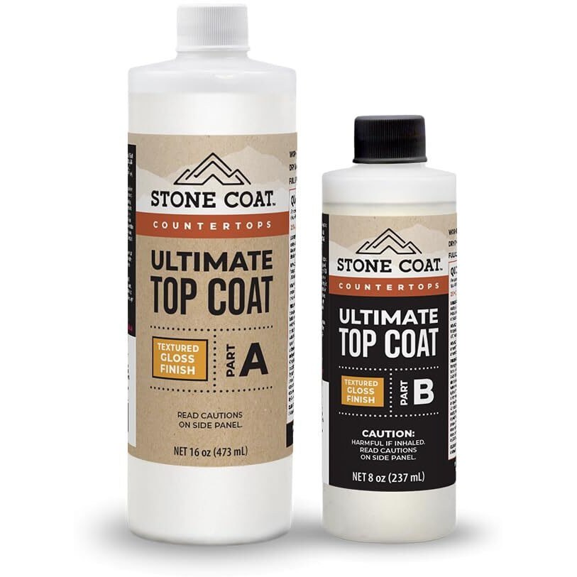 Stone Coat Countertops Ultimate Top Coat Epoxy - Diy Epoxy Resin Kit With Extra Scratch Resistance And Uv Resistance For Protecting Your Surface (Glossy Finish)