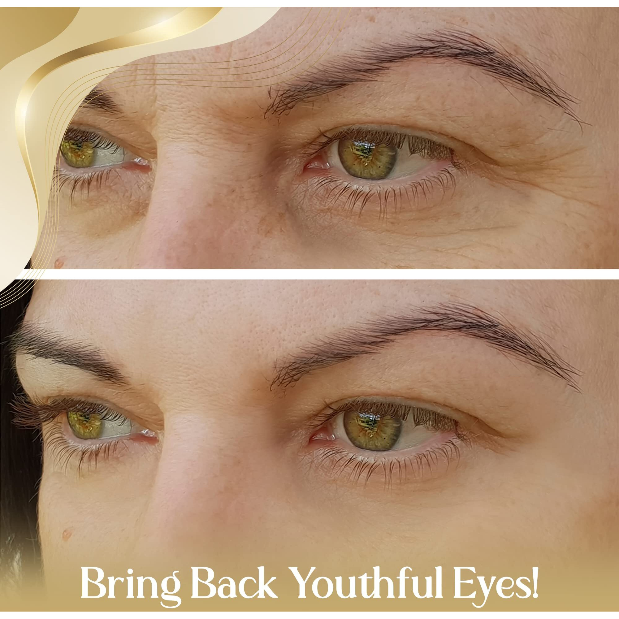 Orogold 24K Intensive Eye Serum For Wrinkles  Puffiness - Anti Aging Serum For Youthful Looking Skin - Under Eye Skin Softening Serum - 50 Ml. / 1.76 Fl. Oz.