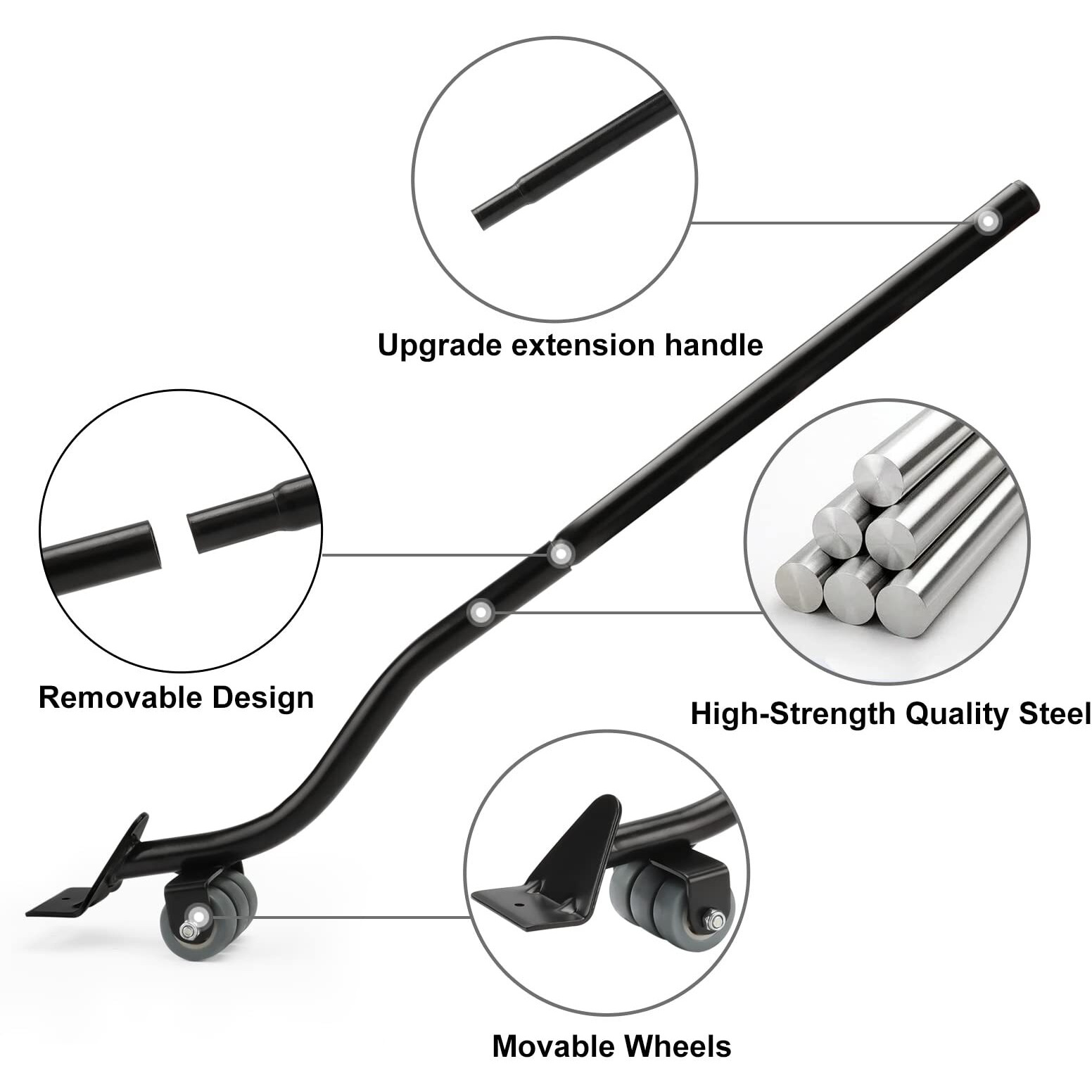 Bstcyzl Furniture Moving Set For Hard Floor Surfaces  Move Heavy Furniture Quickly & Easily (1 Lifter Tool & 4 Heightening Block)