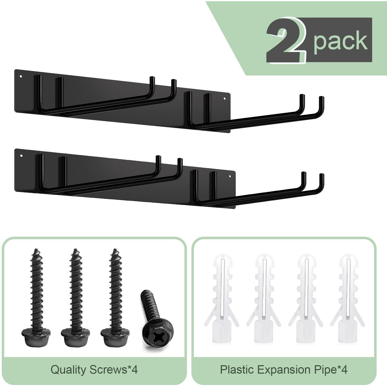 Ttzycc Folding Chair Storage Rack For Chair Organization And Garage Wall Mount Storage  Garden Tool Rack Organizer (2 Pack)