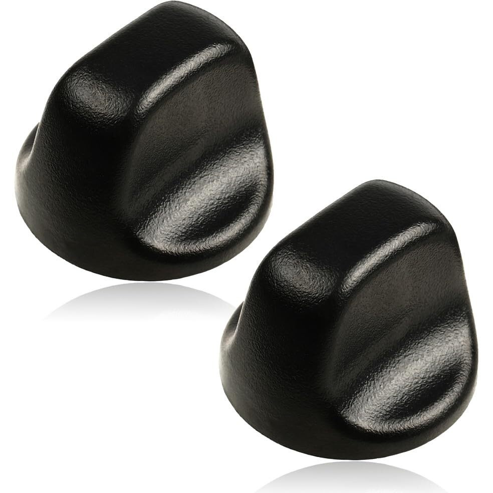 Upgraded 2Pcs S99360232 Range Hood Knob  S600348 Vent Hood Fan Control Knob Replacement Part Fit For Broan Nutone  Black
