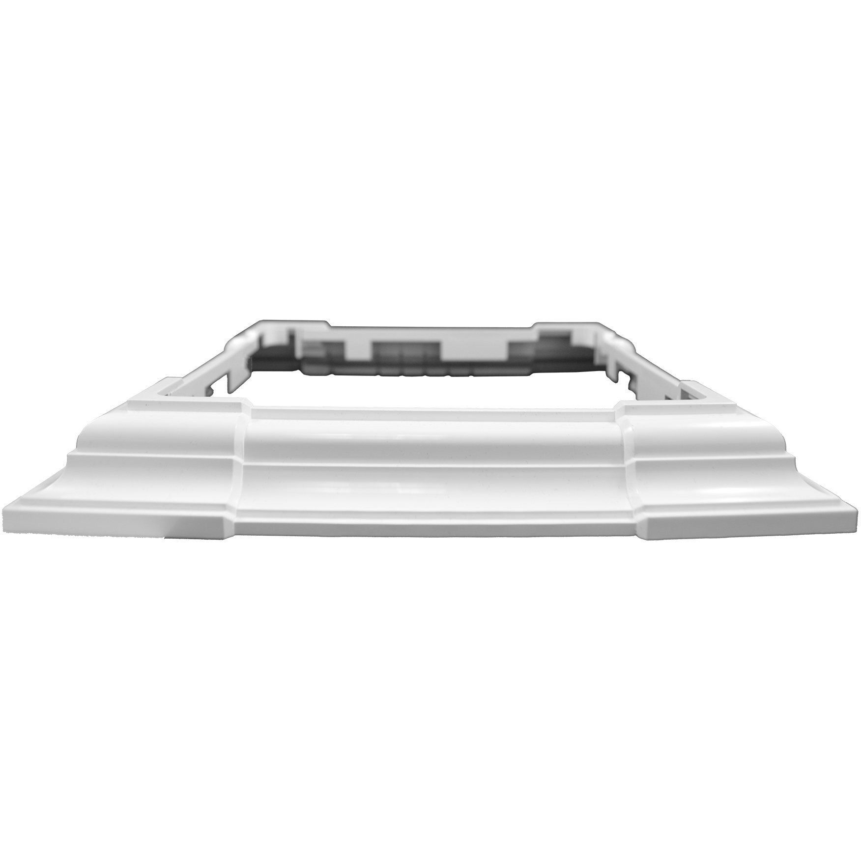 Weatherables Adjustable Post Skirt - Weatherproof Premium Vinyl Post Skirt With Easy Installation On Patios  Porches  Mailbox Posts  Or Vinyl Fence Post White