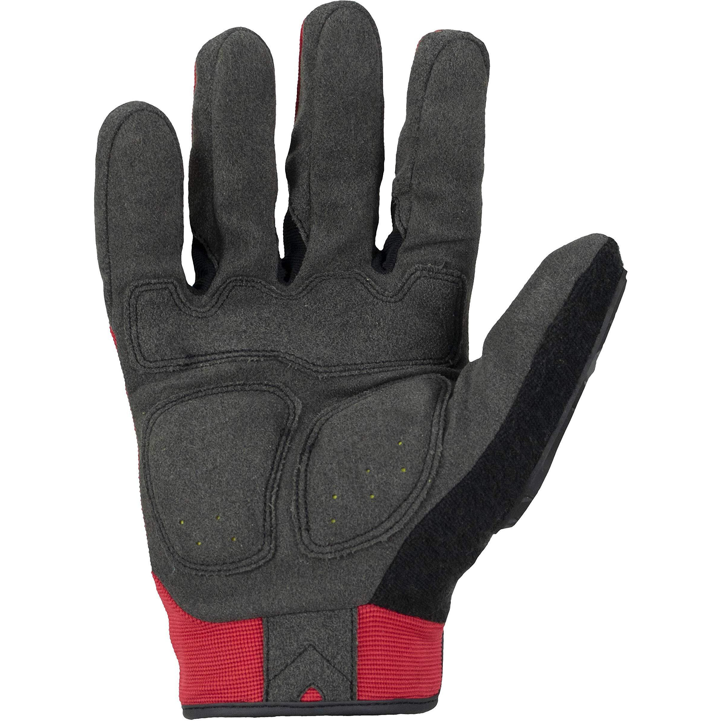 Ironclad Command Impact 360 Cut A6 Work Gloves Touch Screen Gloves Conductive Palm & Fingers  Impact Protection  Machine Washable  Sized S  M  L  Xl  Xxl (1 Pair)  Red (Iex-Migr5-04-L)