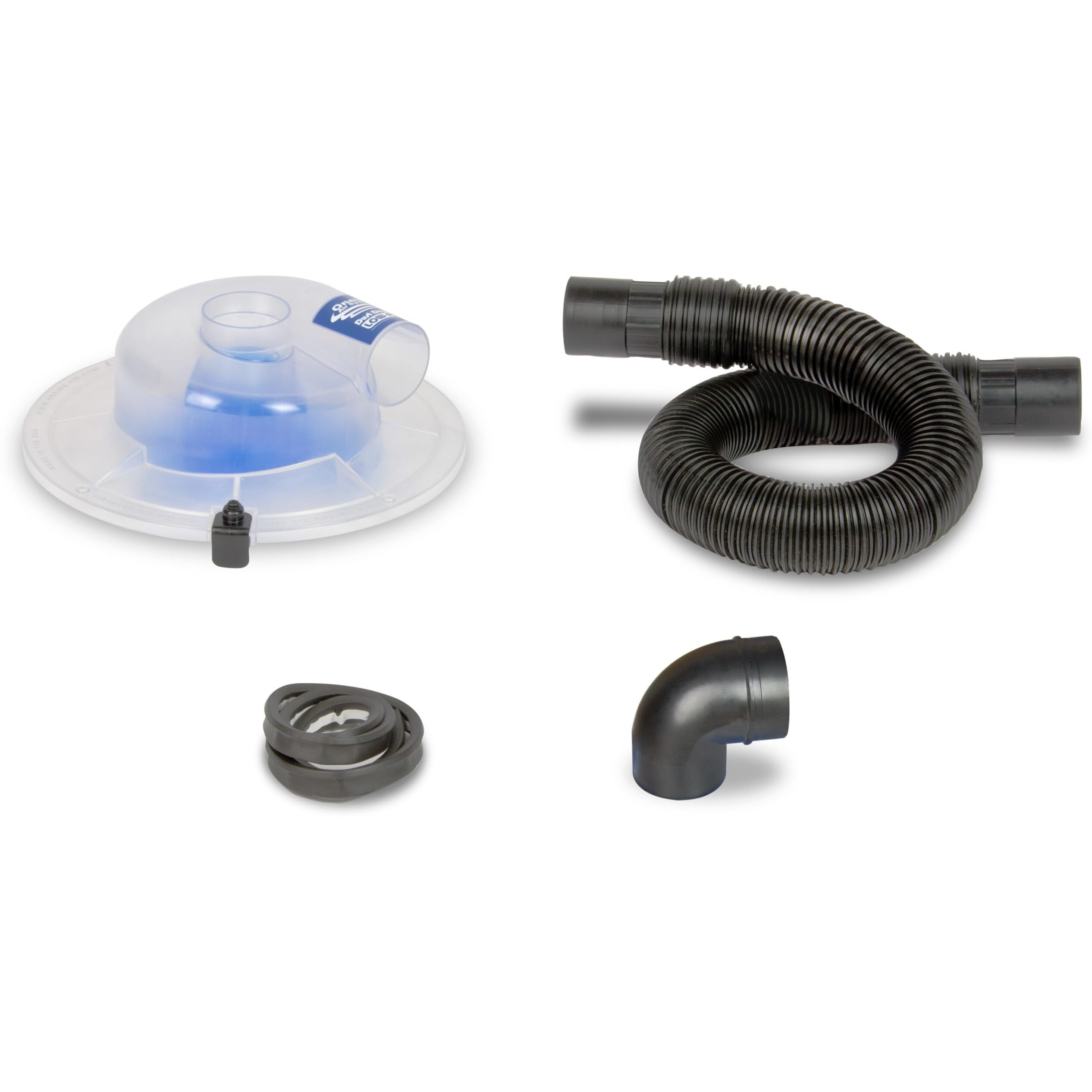 Dust Deputy Low-Pro Plus Lid Dust Separator Kit For Shop Wet Dry Vacuums - 2.5"" Adapter & 3' Hose - Fits Standard 5 Gallon Buckets  Usa Made