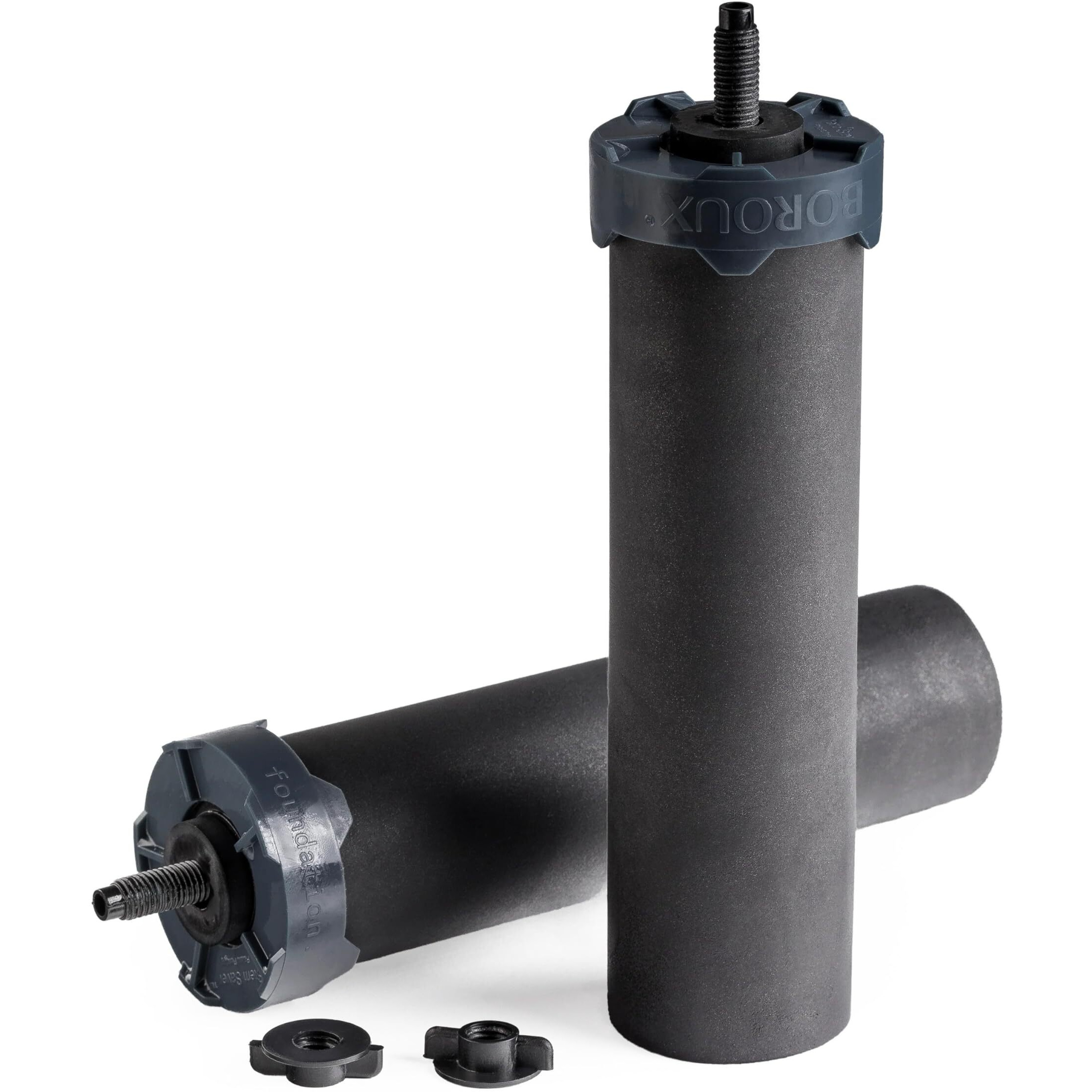 Boroux Black Replacement Water Filter - Replacement For Berkey Bb9-2 And Gravity-Fed Water Filter Systems (Set Of 2)