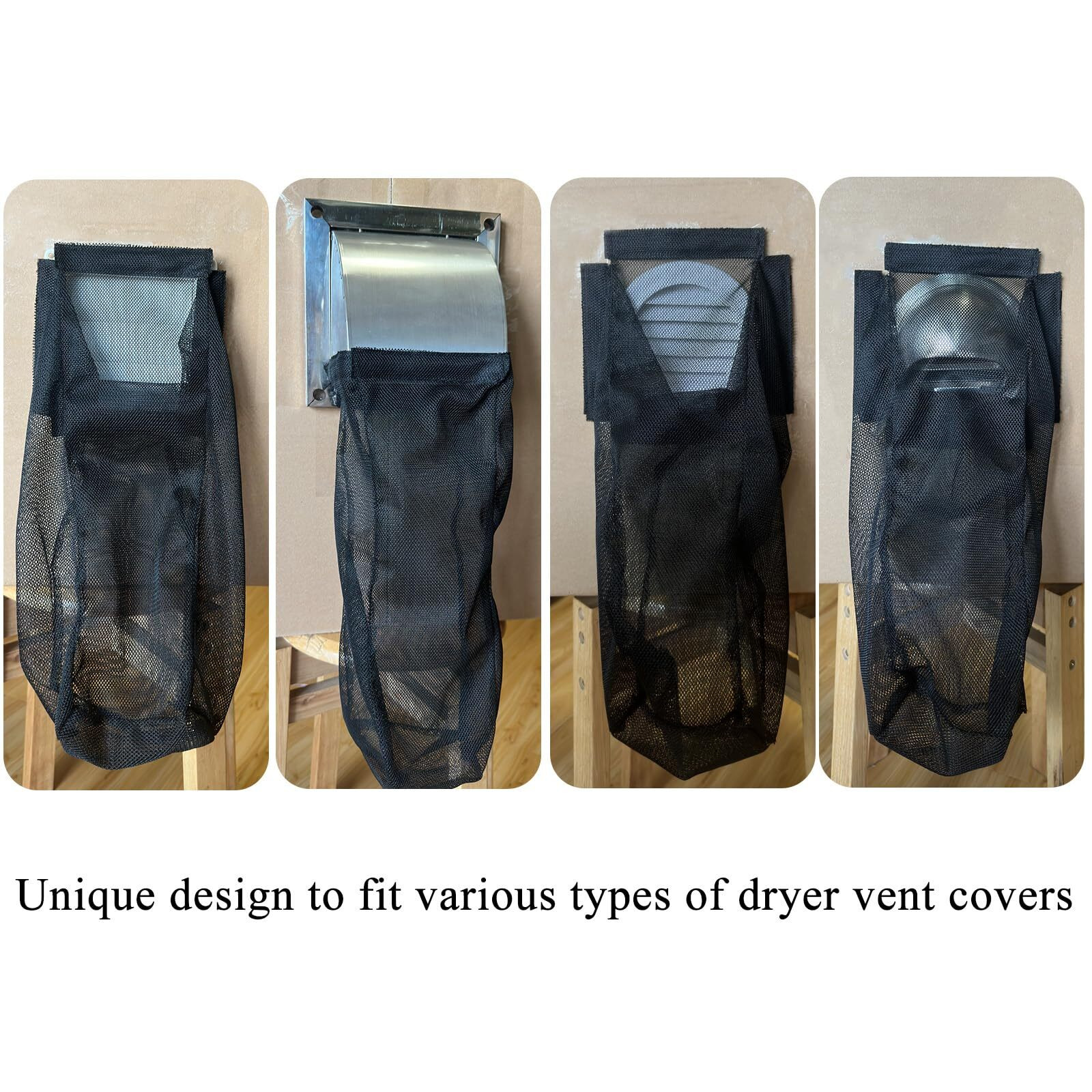 Prriudy Lint Bag For Dryer Vent Outdoor Vent Lint Bag Indoor Vent Lint Trap  2 Packs